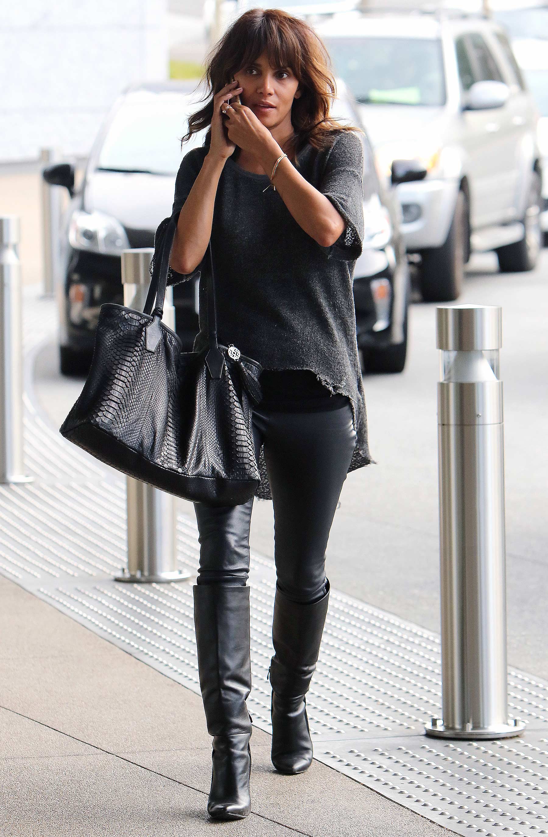 Halle Berry arriving for a meeting in Santa Monica