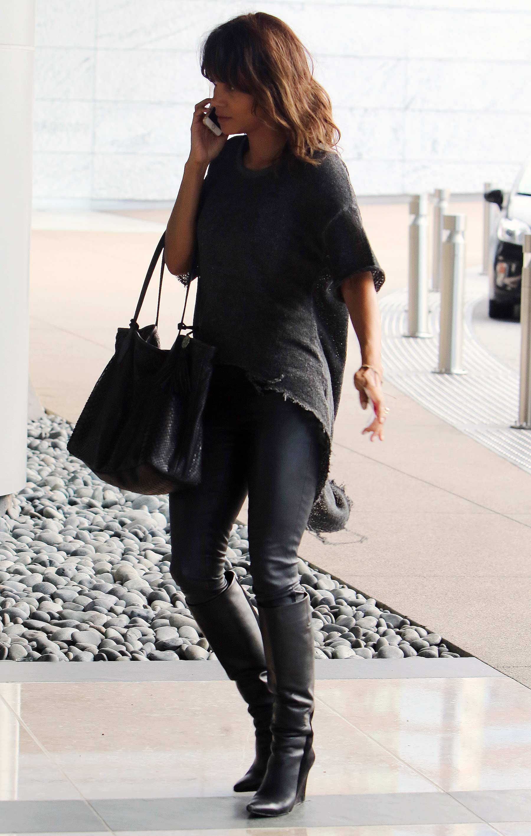 Halle Berry arriving for a meeting in Santa Monica
