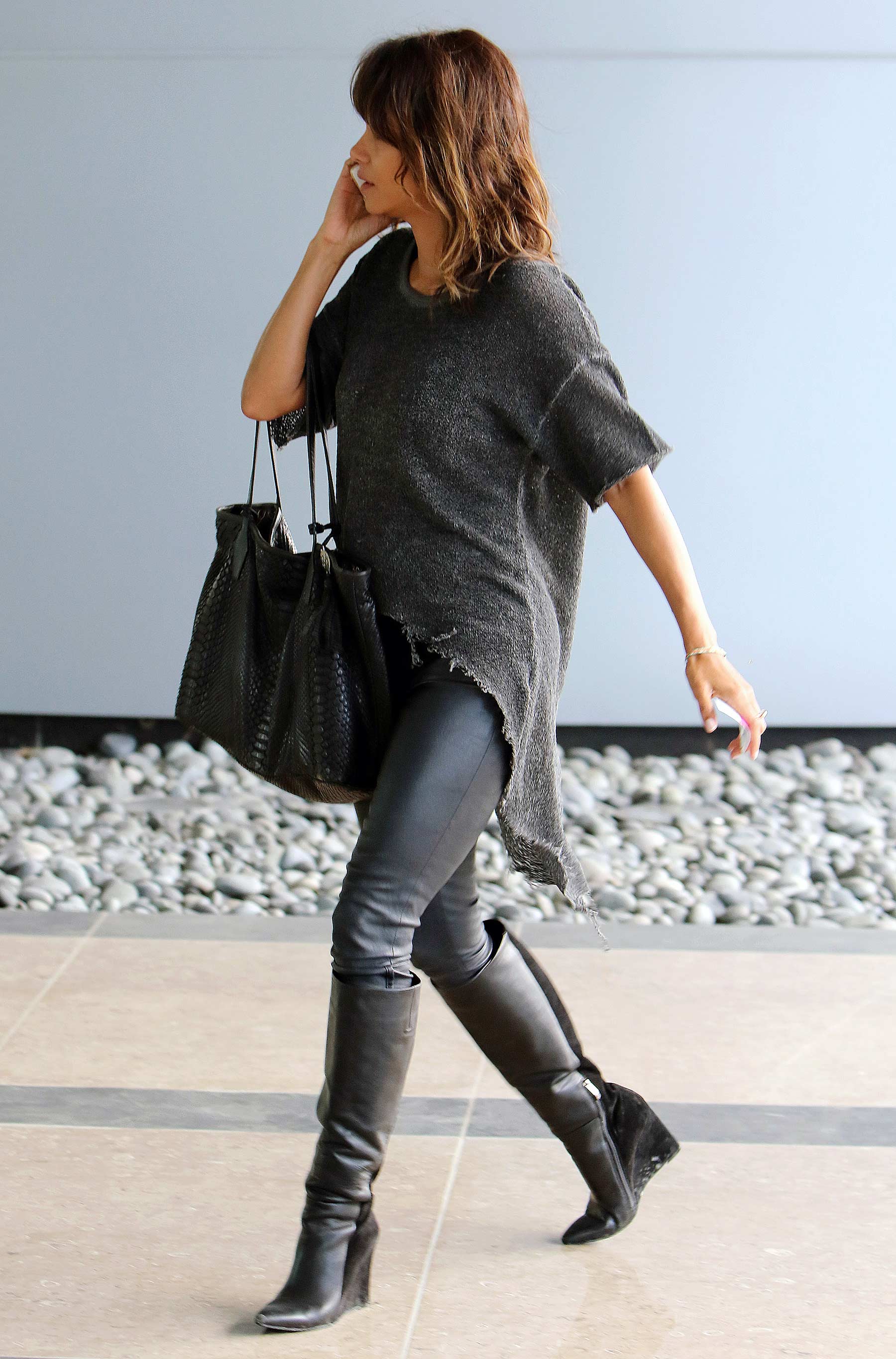 Halle Berry arriving for a meeting in Santa Monica