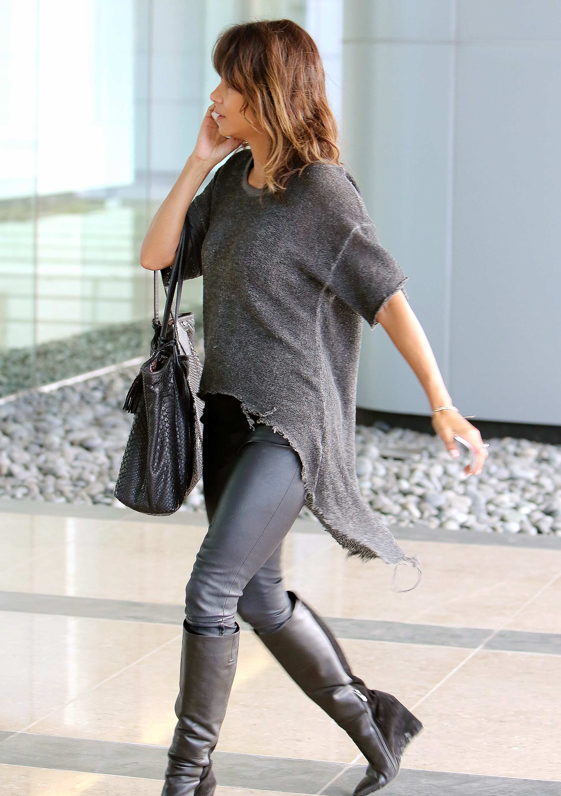 Halle Berry arriving for a meeting in Santa Monica