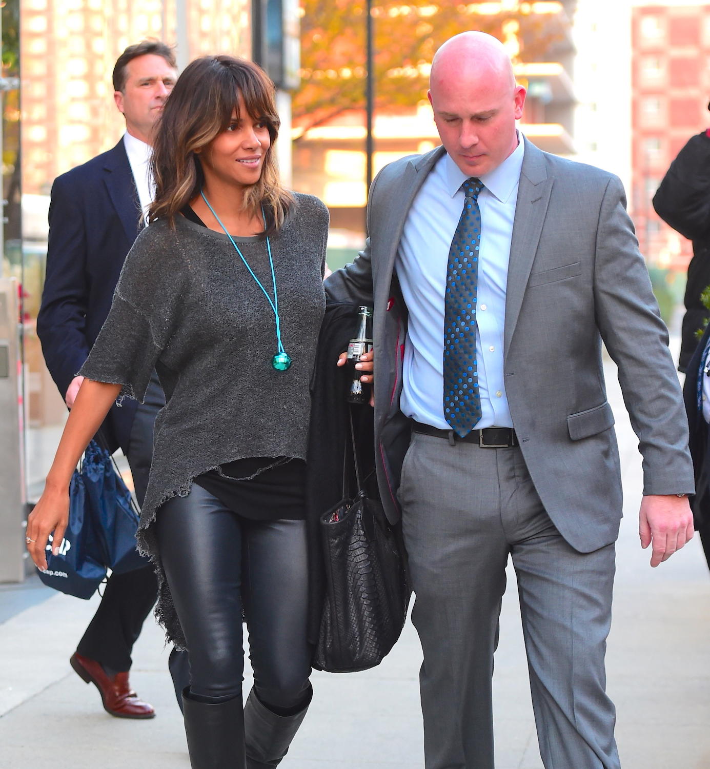 Halle Berry leaving ICAP Charity Day