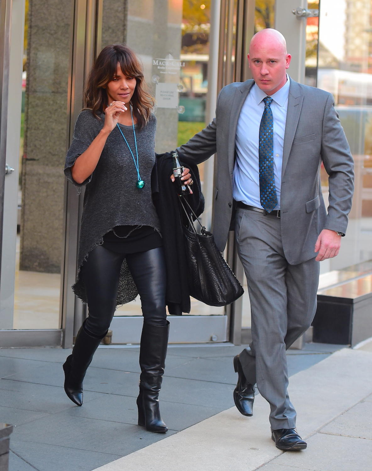 Halle Berry leaving ICAP Charity Day