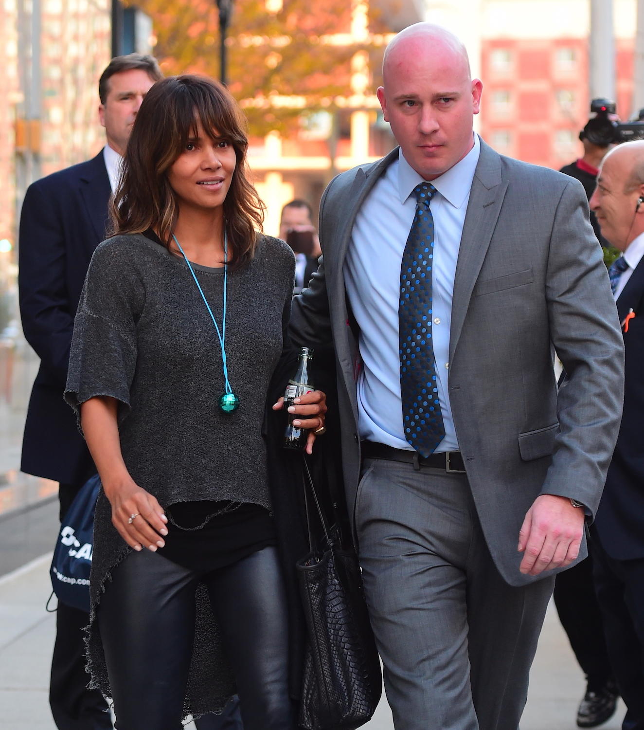 Halle Berry leaving ICAP Charity Day