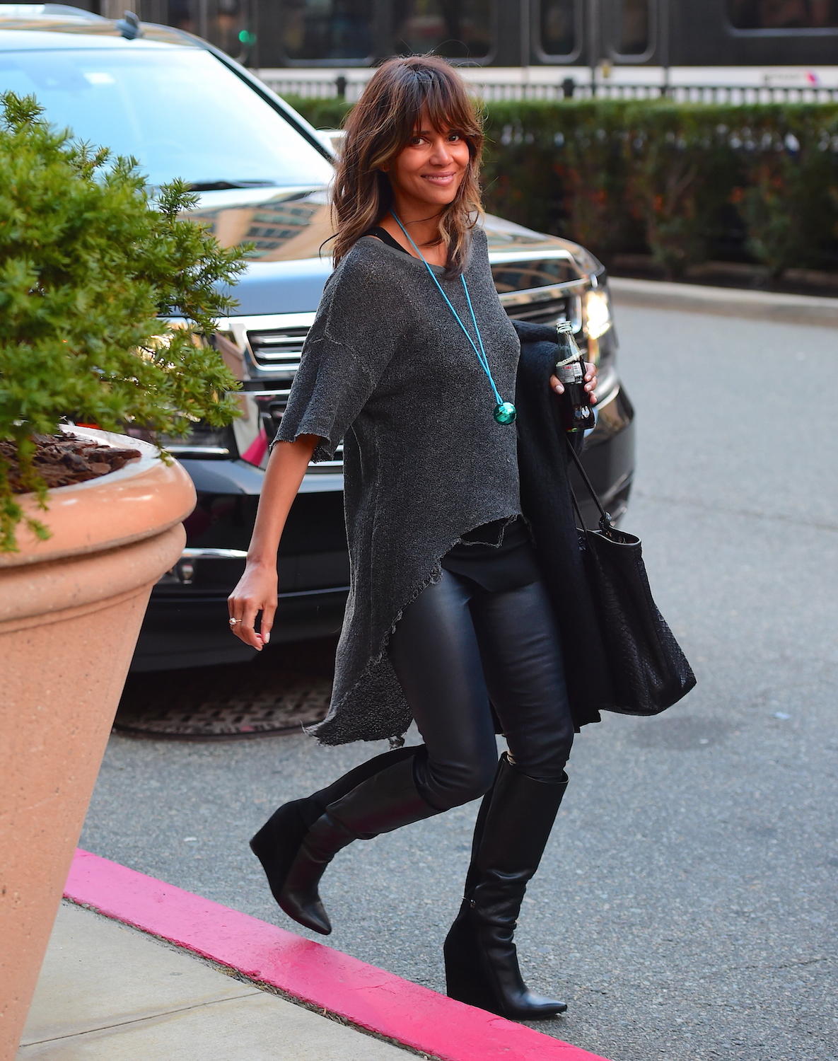 Halle Berry leaving ICAP Charity Day