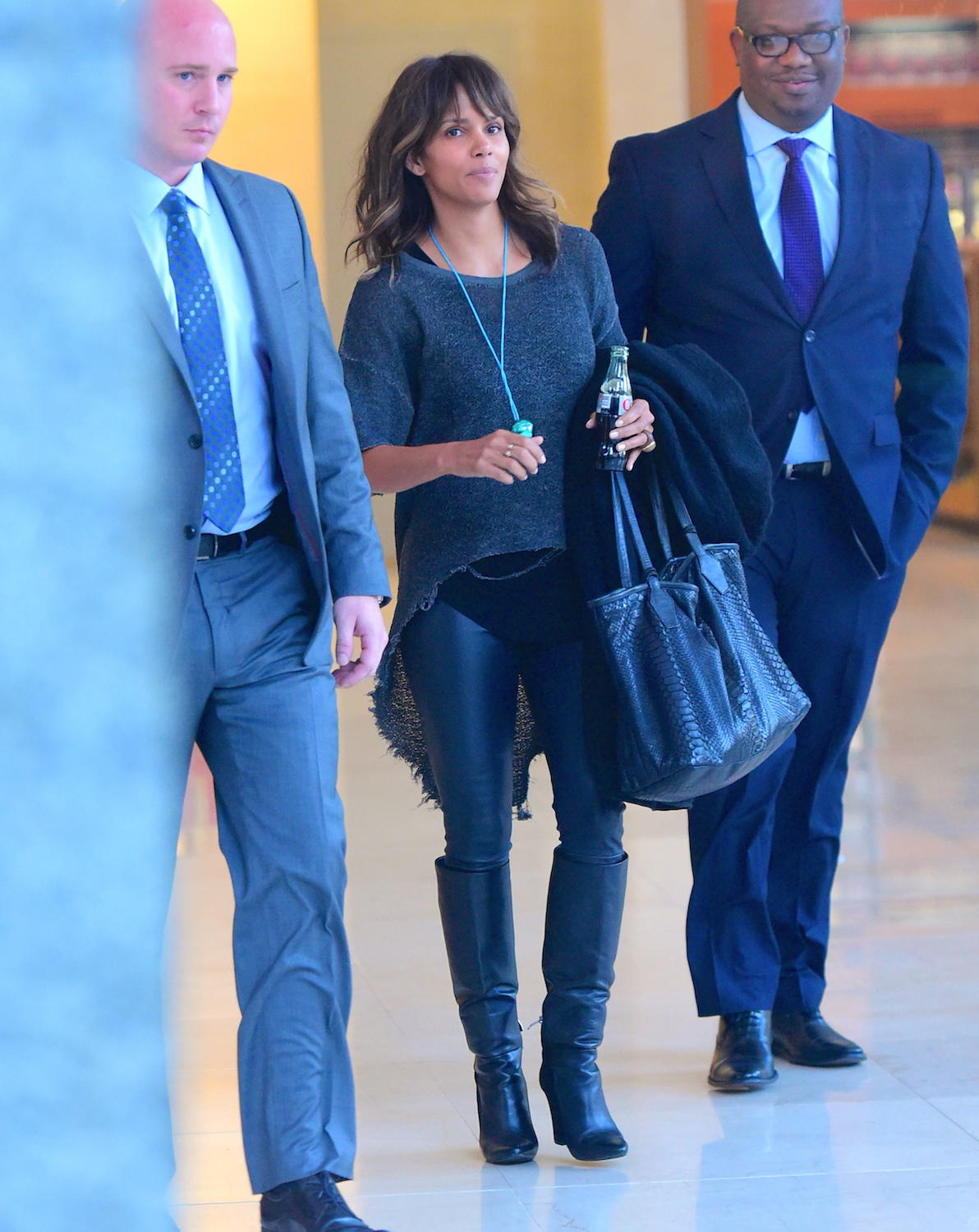 Halle Berry leaving ICAP Charity Day