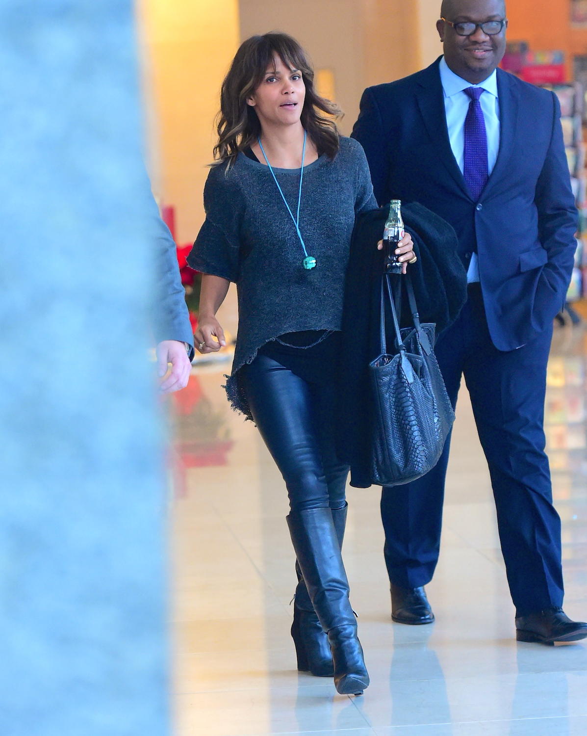 Halle Berry leaving ICAP Charity Day