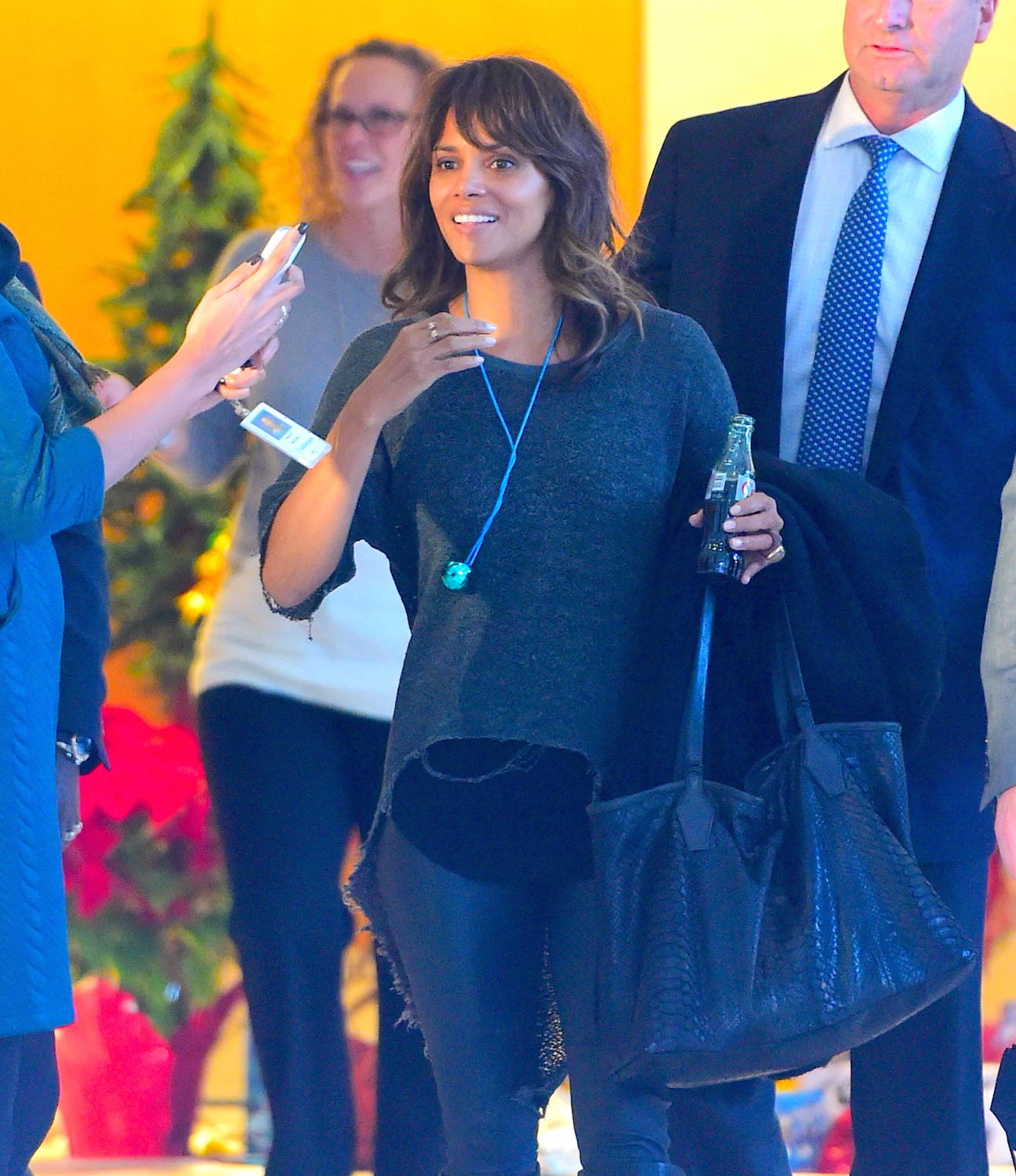 Halle Berry leaving ICAP Charity Day