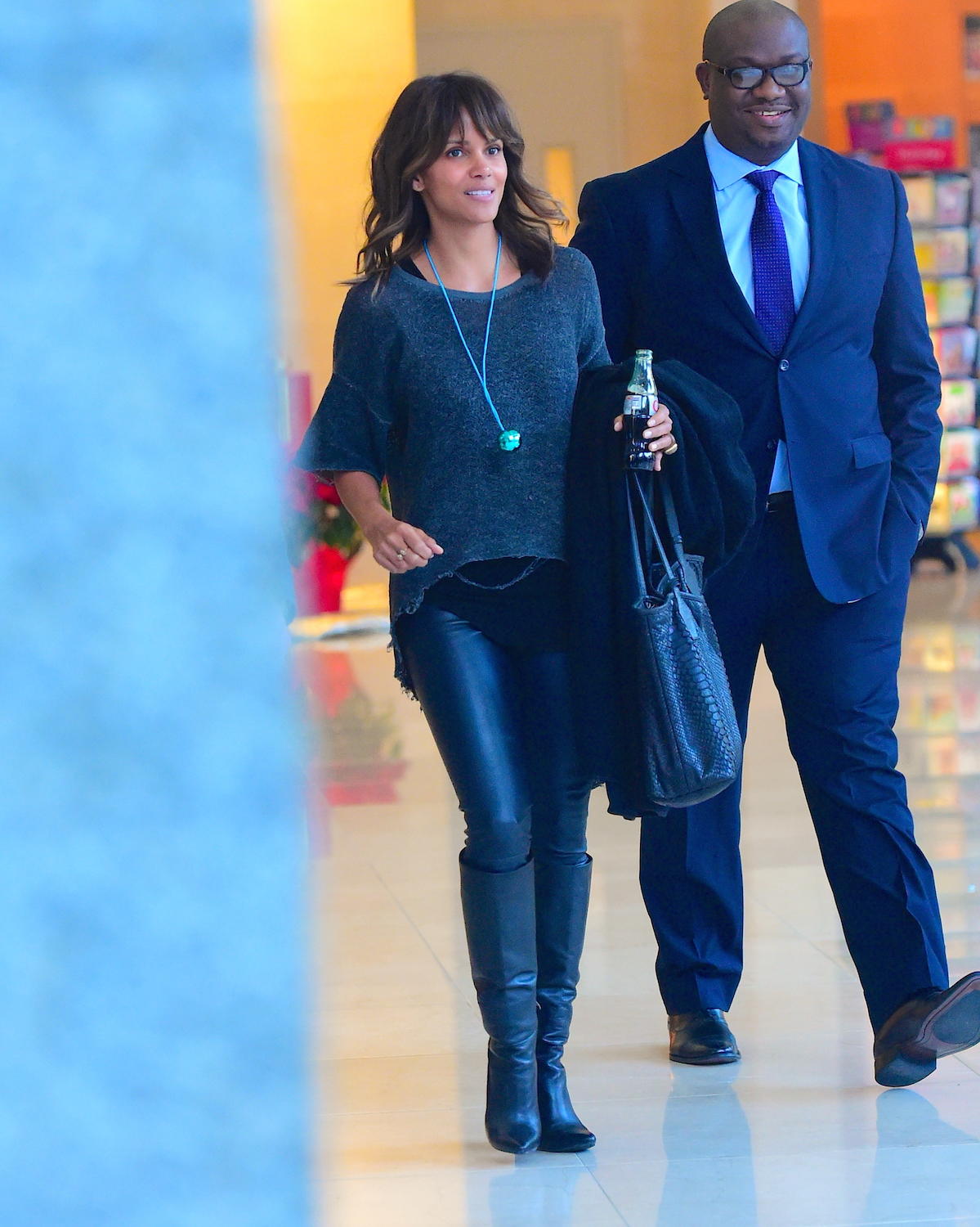 Halle Berry leaving ICAP Charity Day