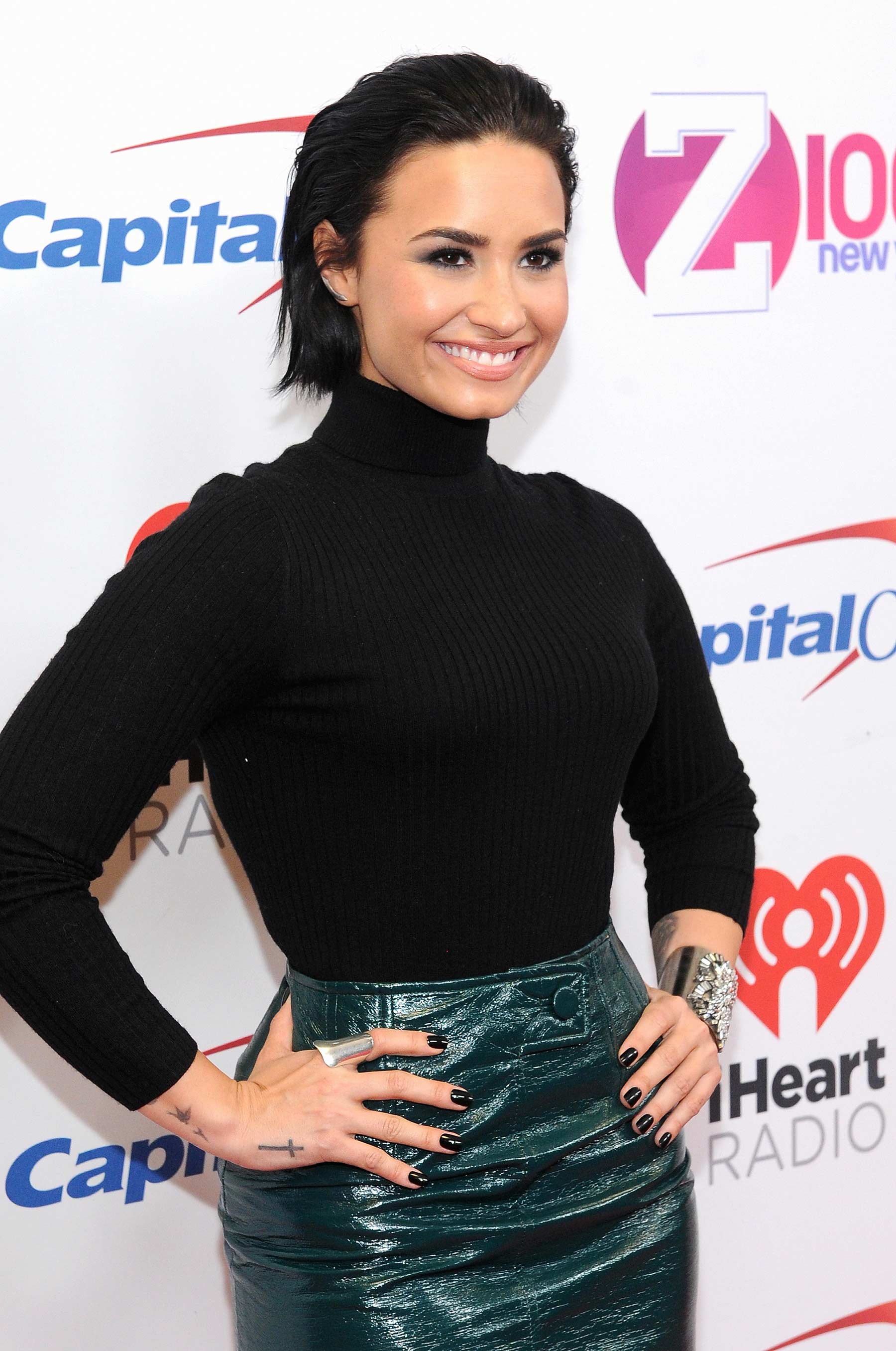 Demi Lovato attends Z100’s Jingle Ball 2015