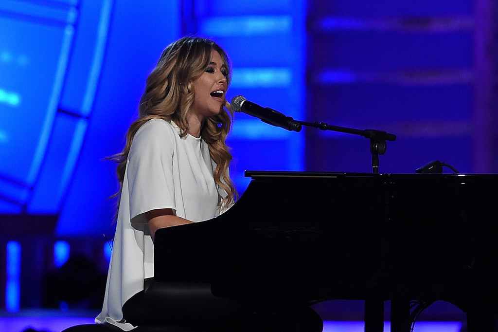 Rachel Platten performing during the 2015 NASCAR Sprint Cup Series Awards