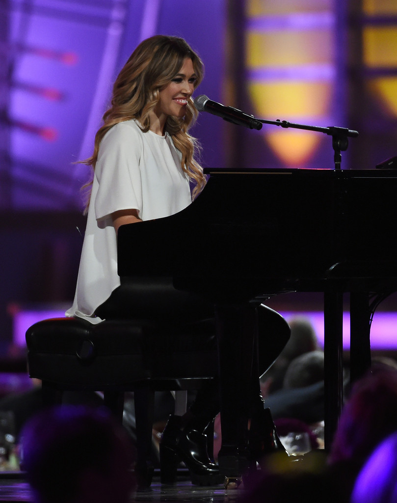 Rachel Platten performing during the 2015 NASCAR Sprint Cup Series Awards