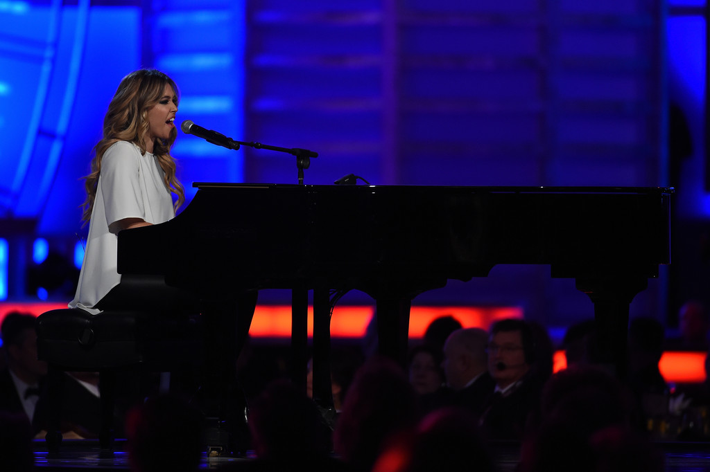 Rachel Platten performing during the 2015 NASCAR Sprint Cup Series Awards