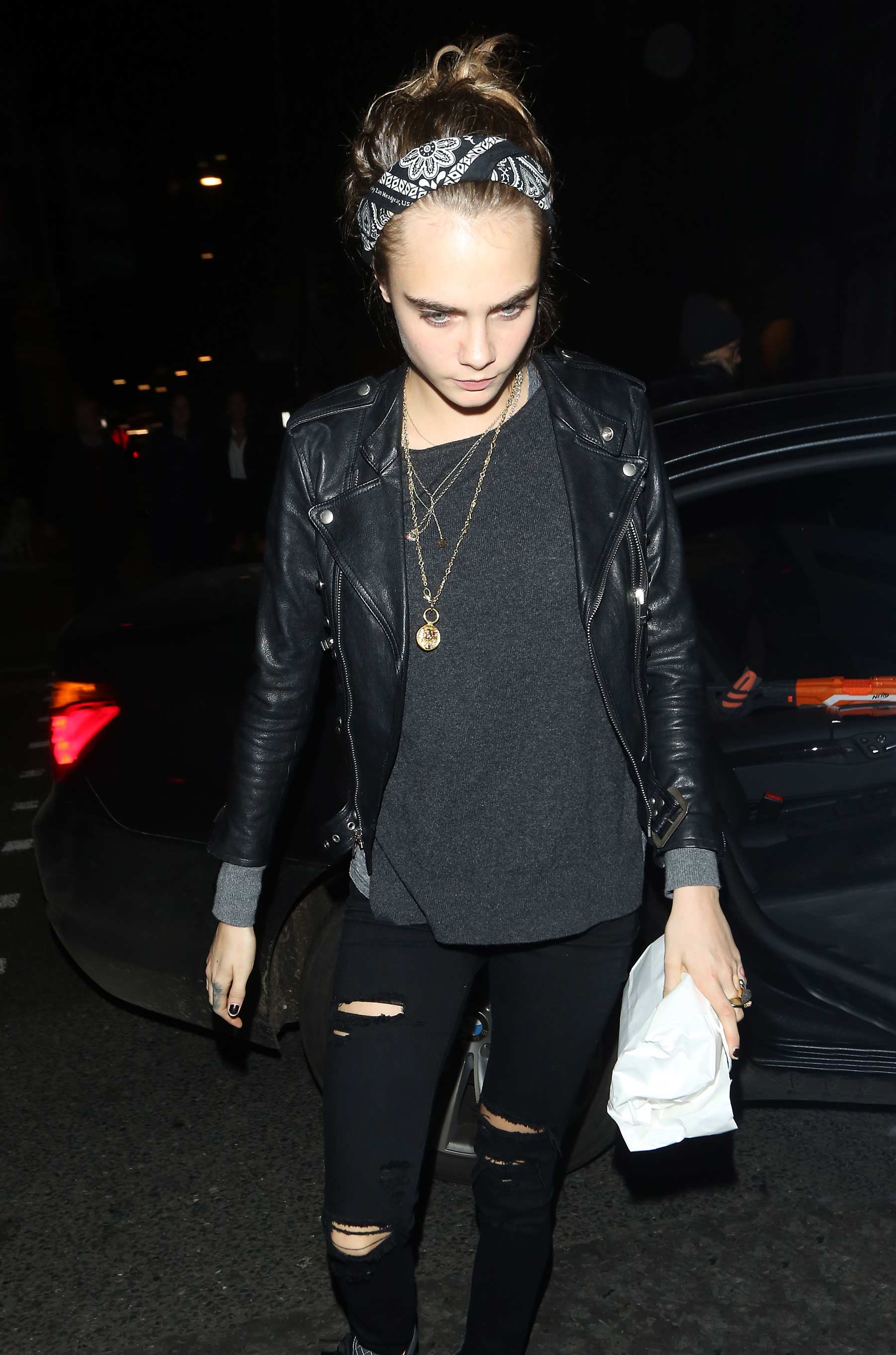 Alice Dellal, Poppy & Cara Delevingne attend LOVE Magazine Christmas Party