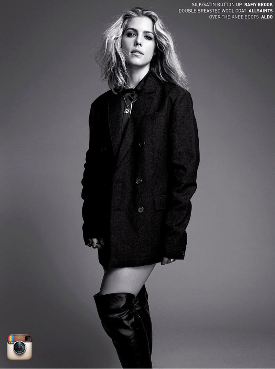 Emily Bett Rickards poses for Bello magazine