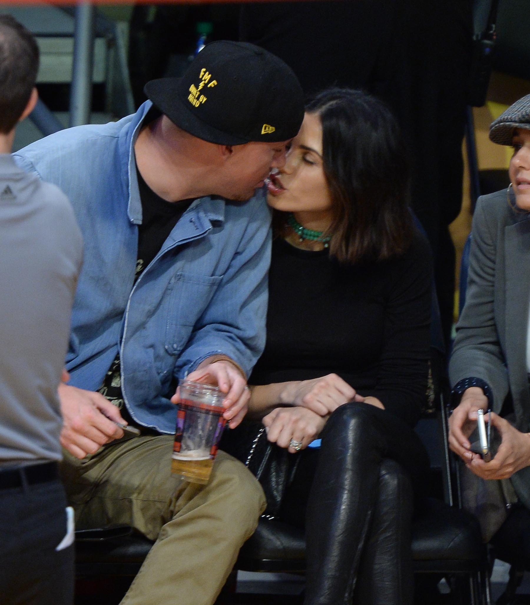 Jenna Dewan at the Staples Center to watch the Lakers