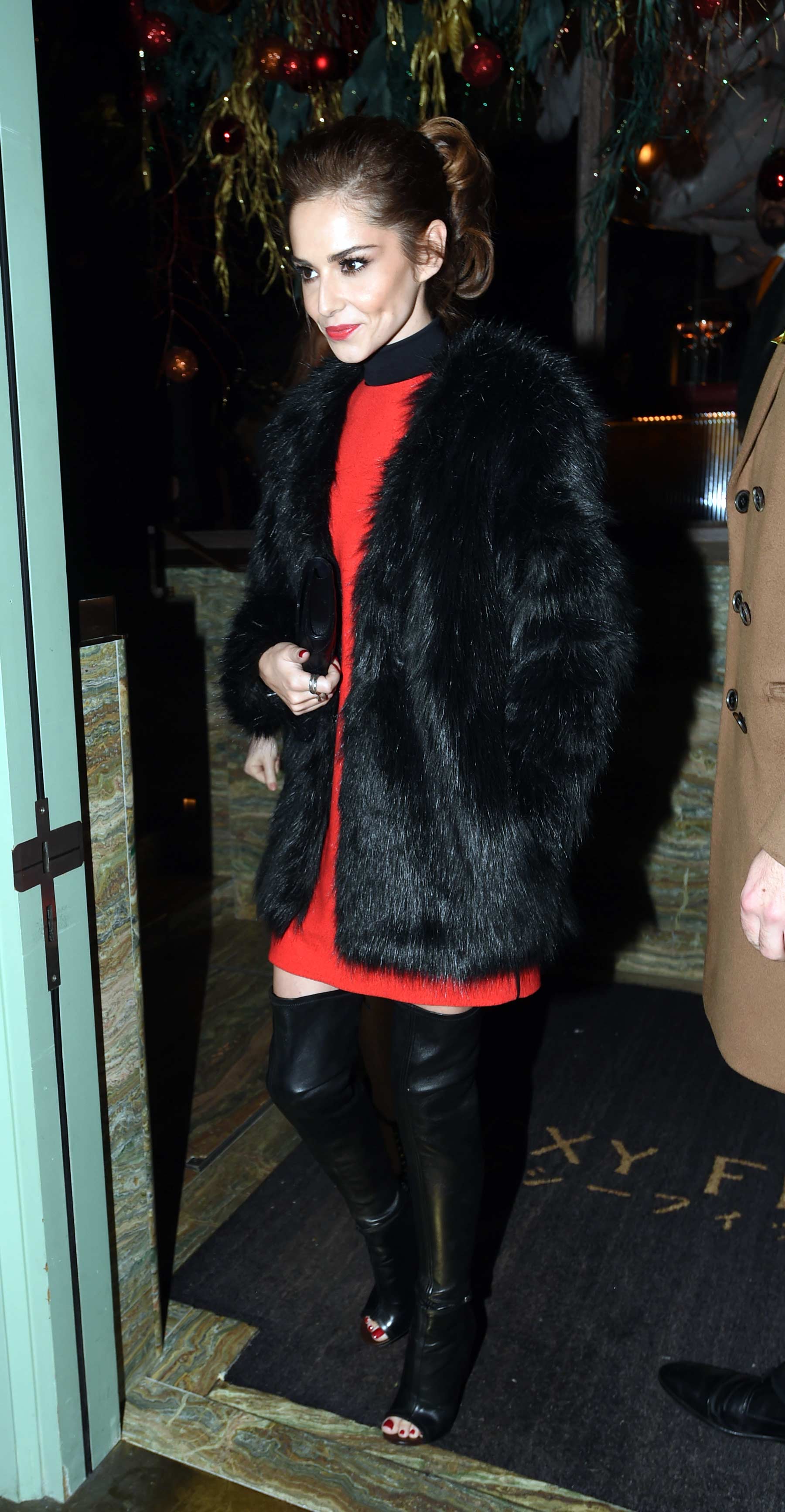 Cheryl Fernandez-Versini seen arriving at Sexy Fish restaurant