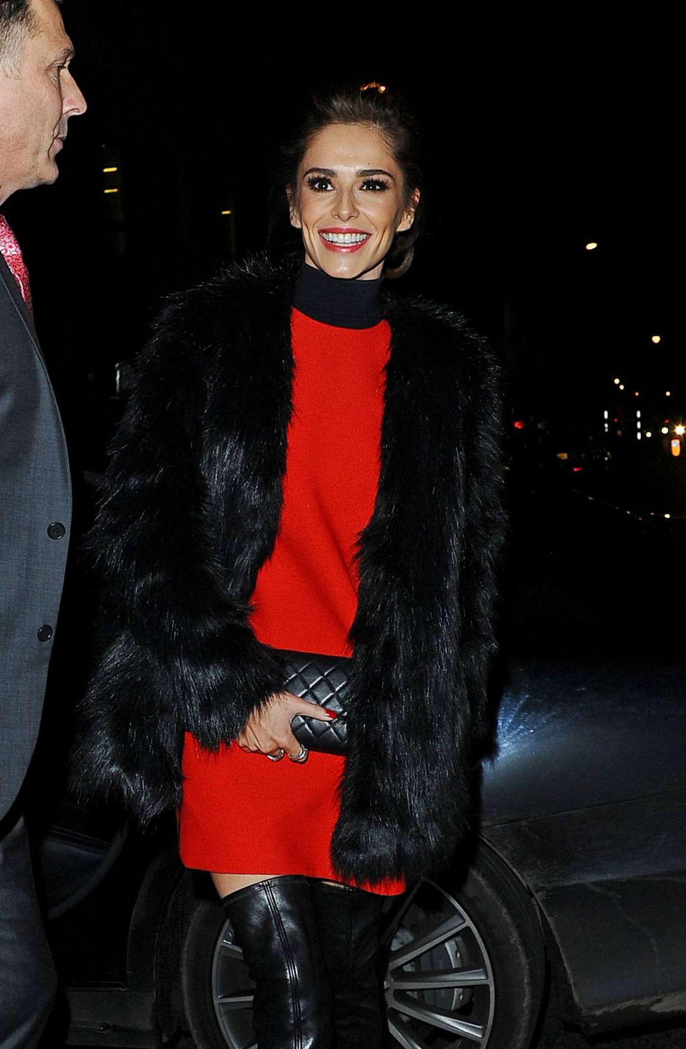 Cheryl Fernandez-Versini seen arriving at Sexy Fish restaurant