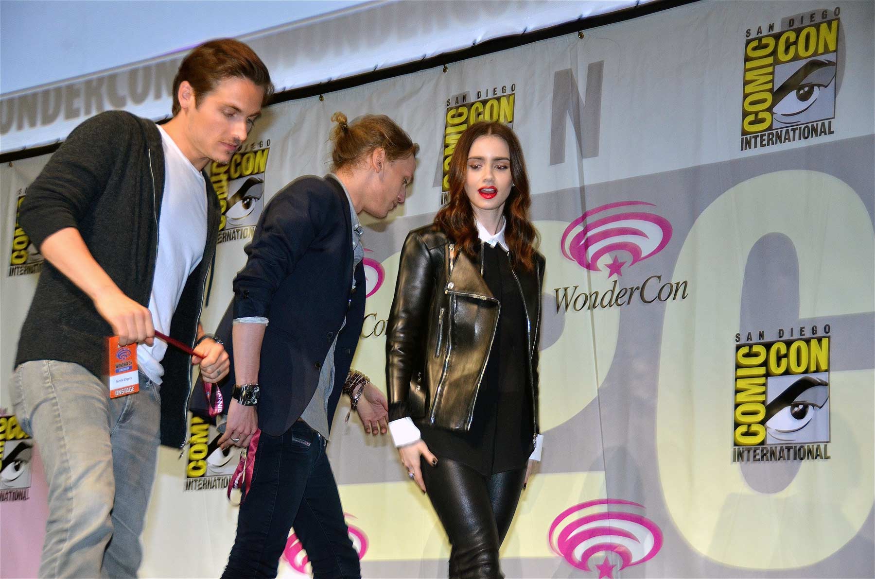 Lily Collins attends WonderCon 2013