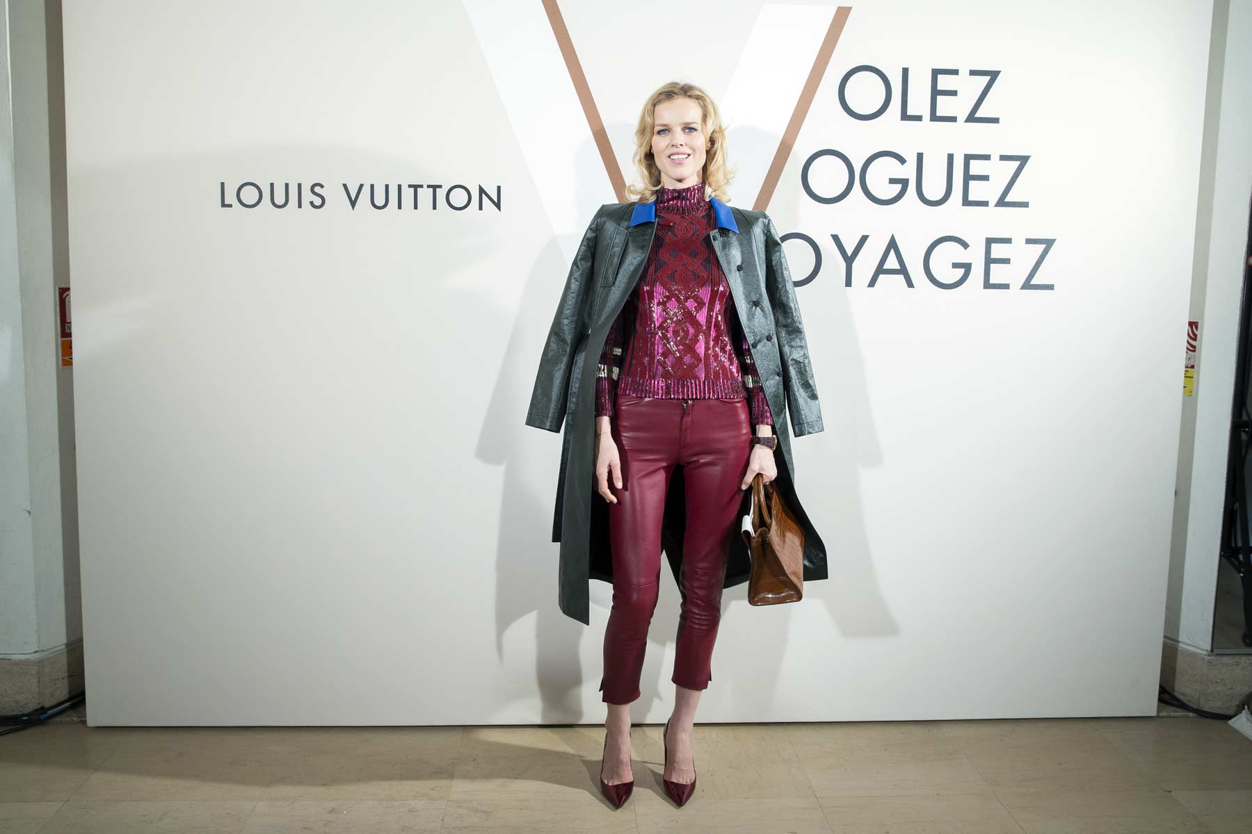 Eva Herzigova attends Louis Vuitton exhibition opening