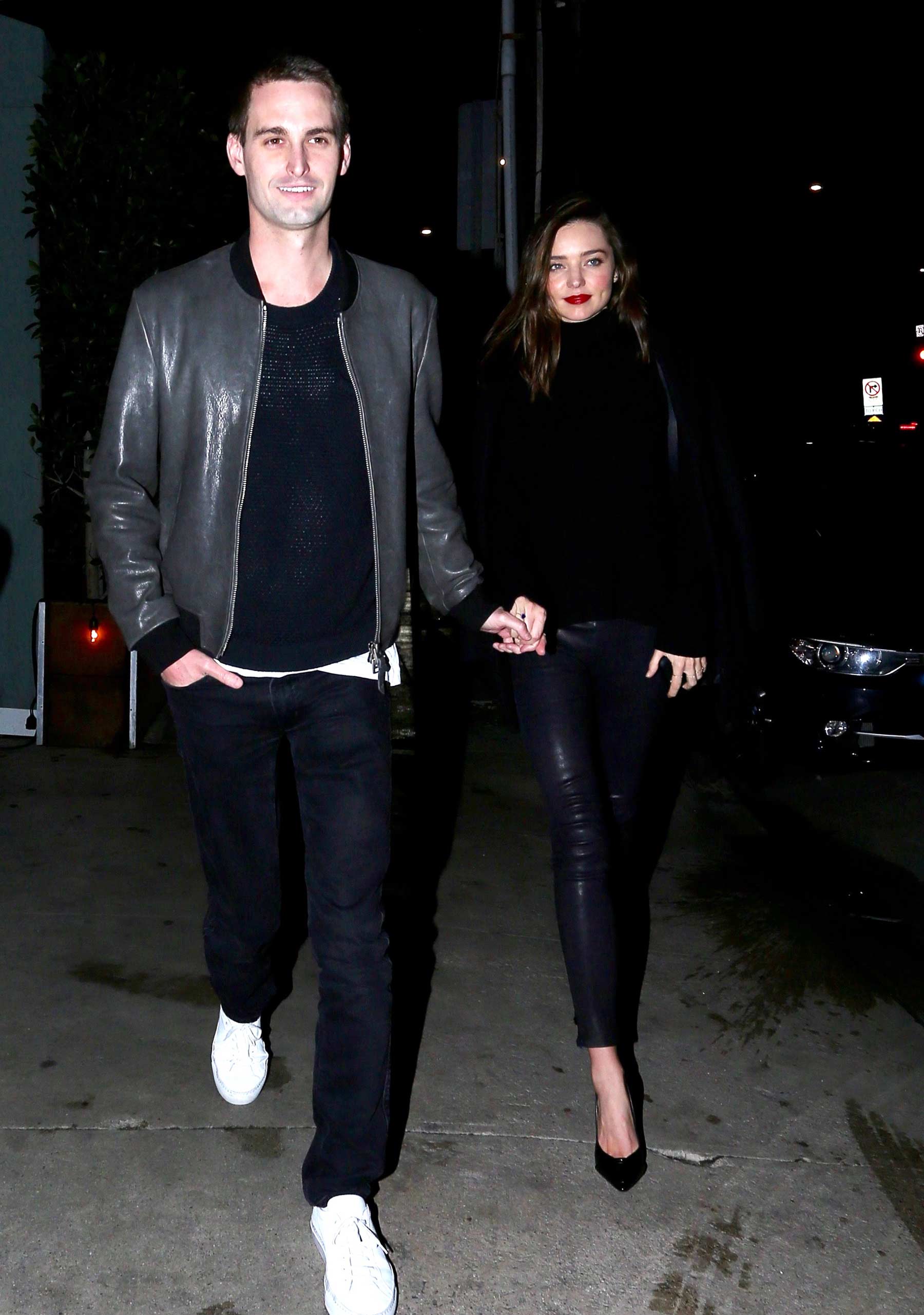 Miranda Kerr during a romantic evening in Beverly Hills