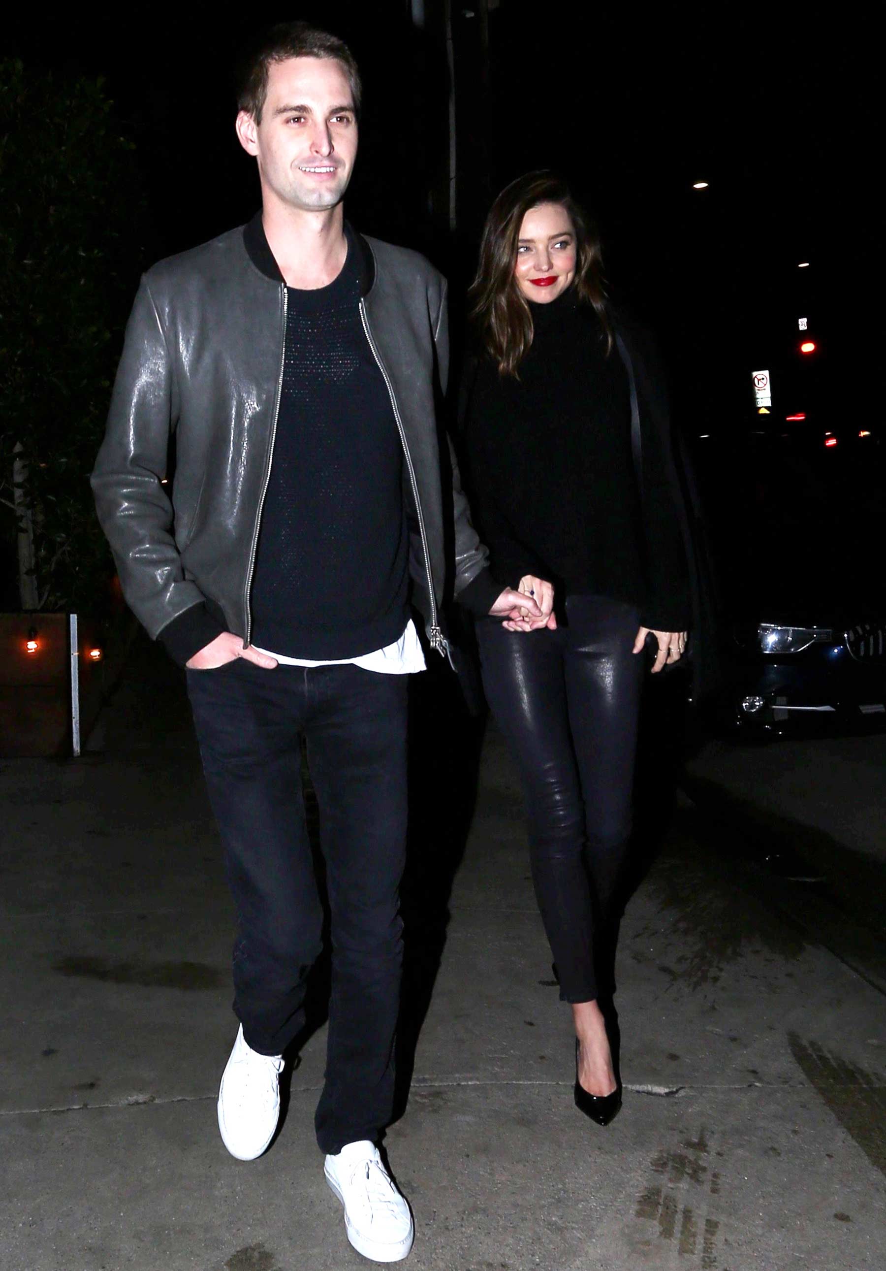 Miranda Kerr during a romantic evening in Beverly Hills