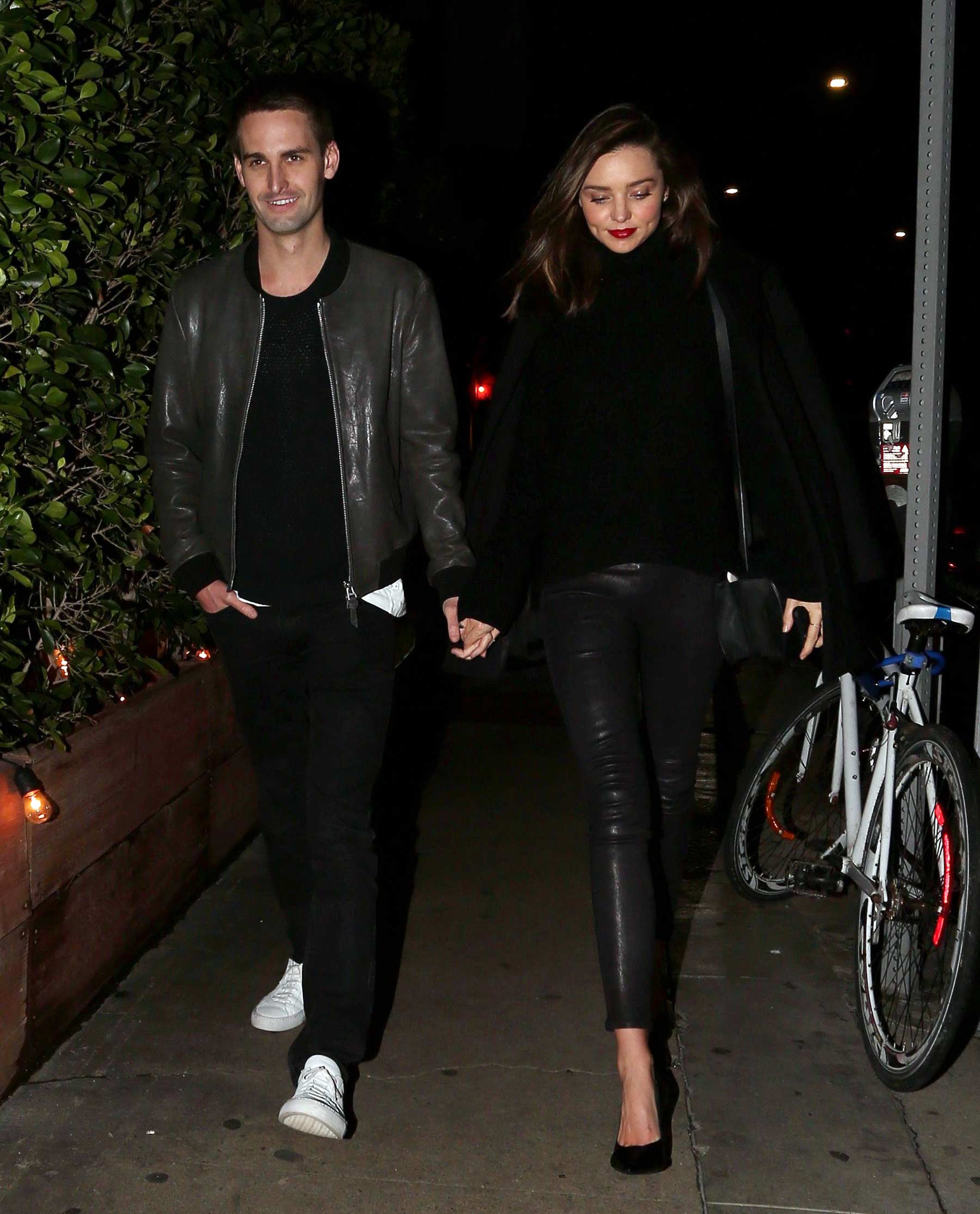 Miranda Kerr during a romantic evening in Beverly Hills