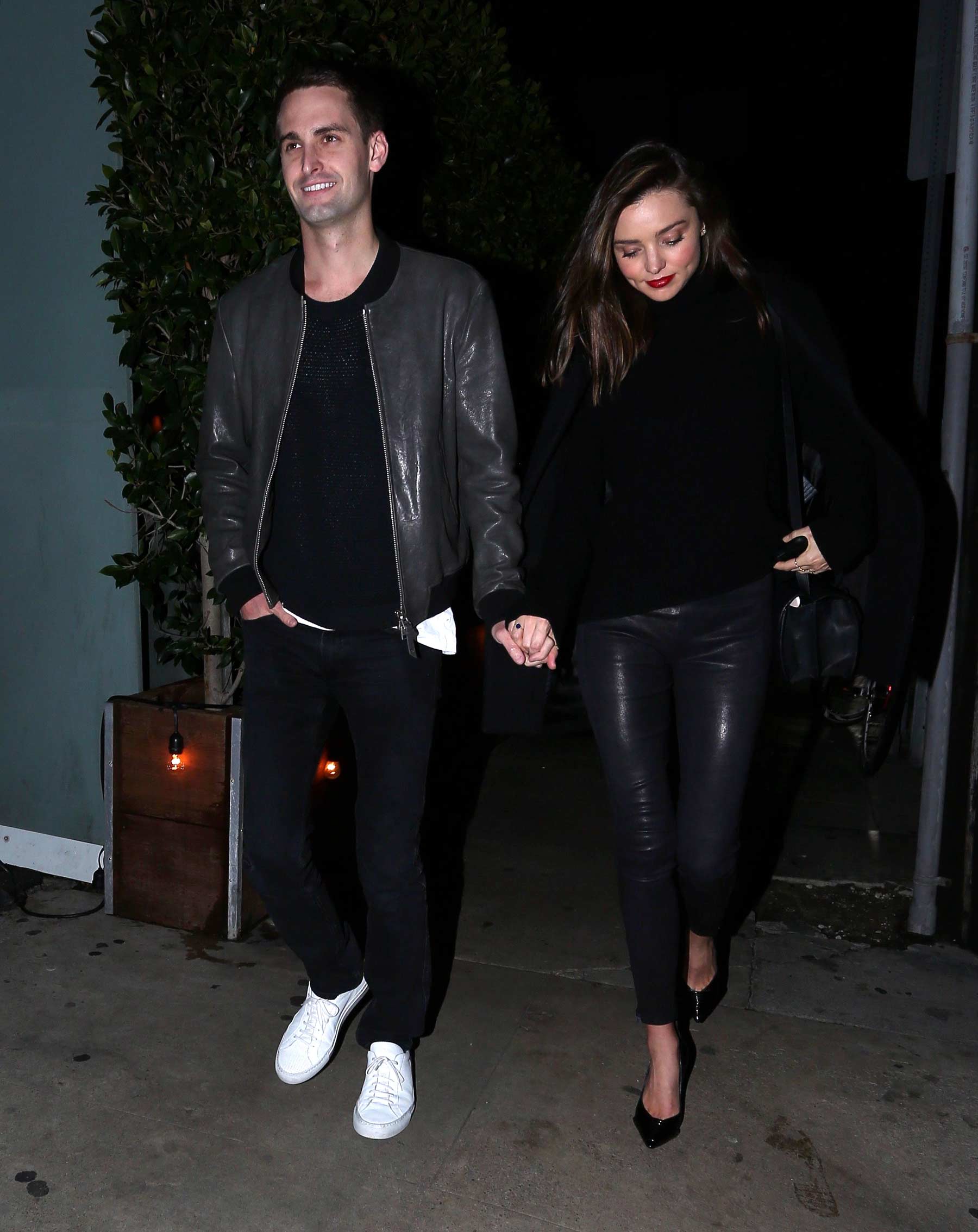 Miranda Kerr during a romantic evening in Beverly Hills