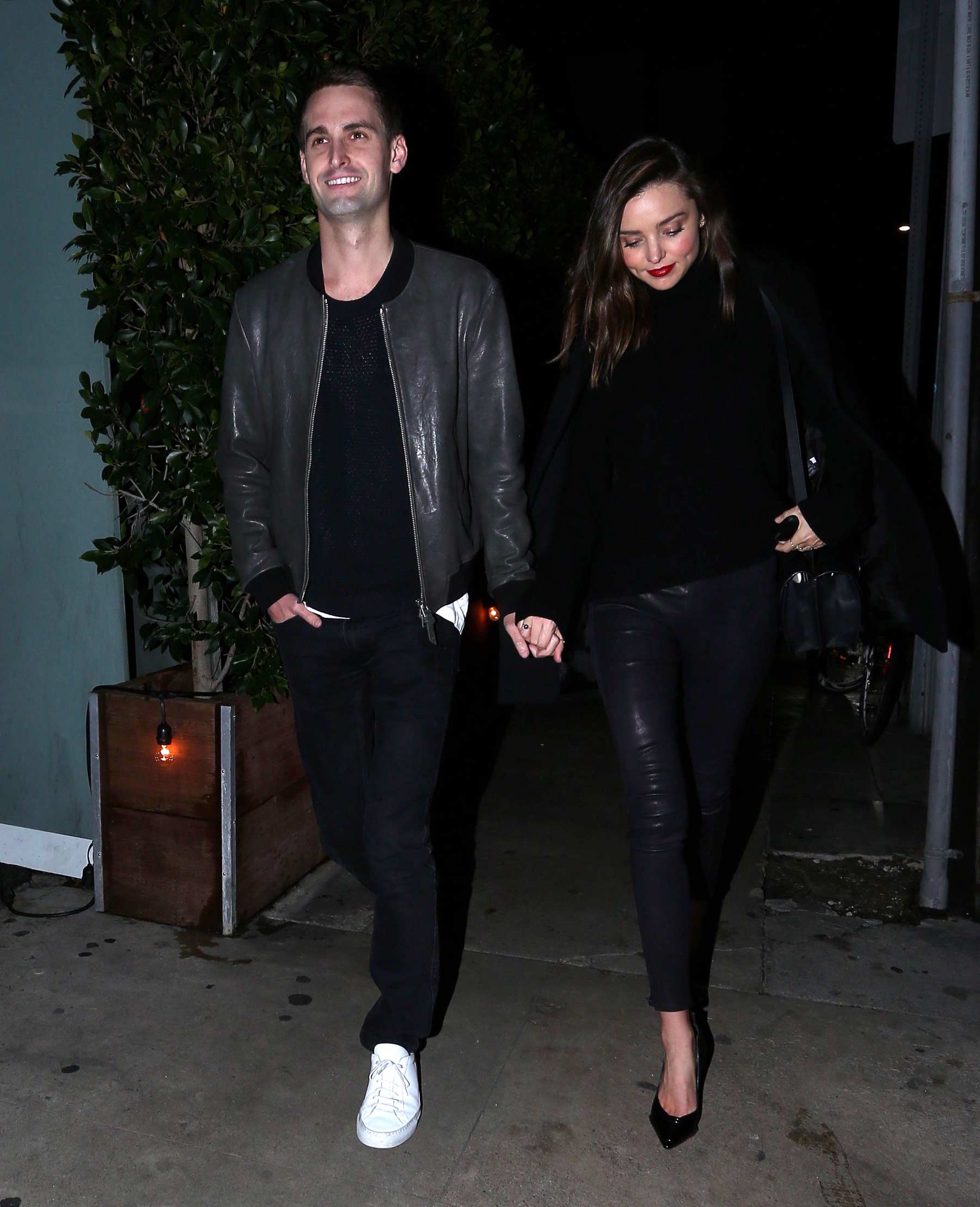 Miranda Kerr during a romantic evening in Beverly Hills