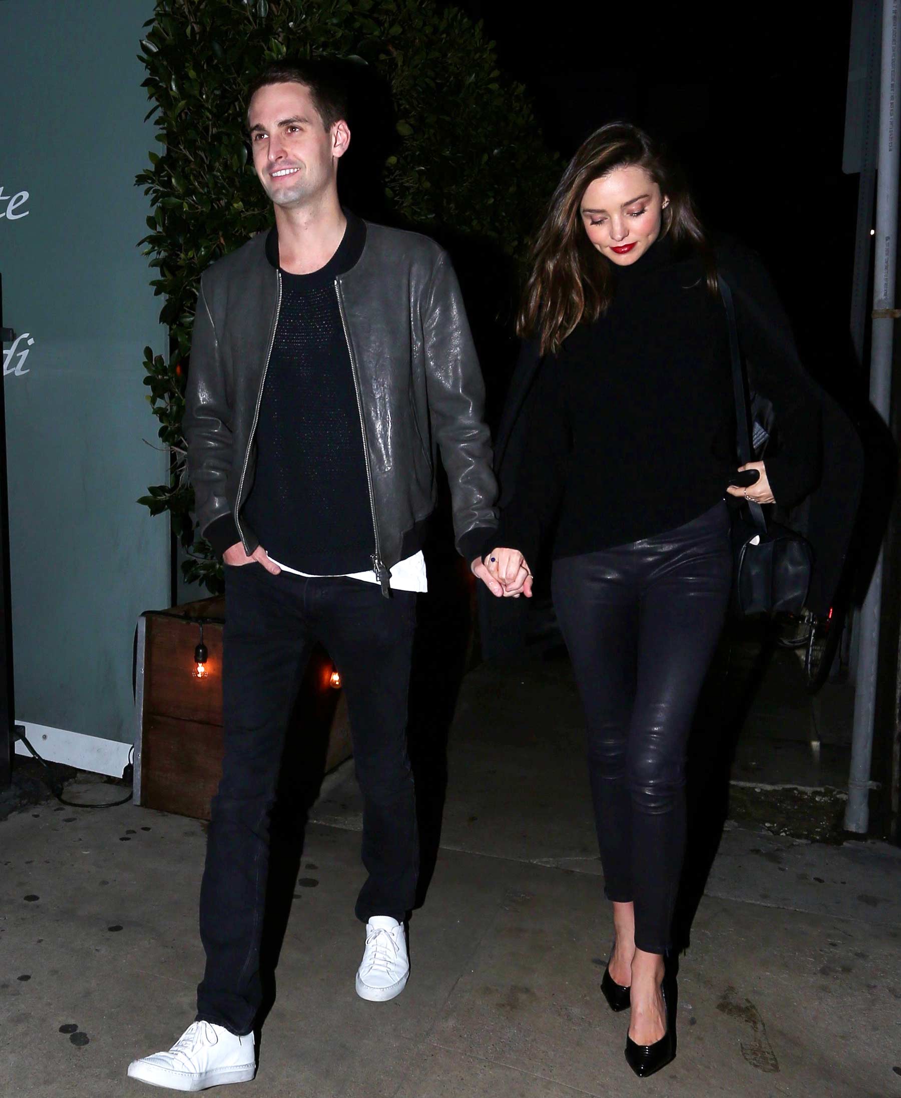 Miranda Kerr during a romantic evening in Beverly Hills