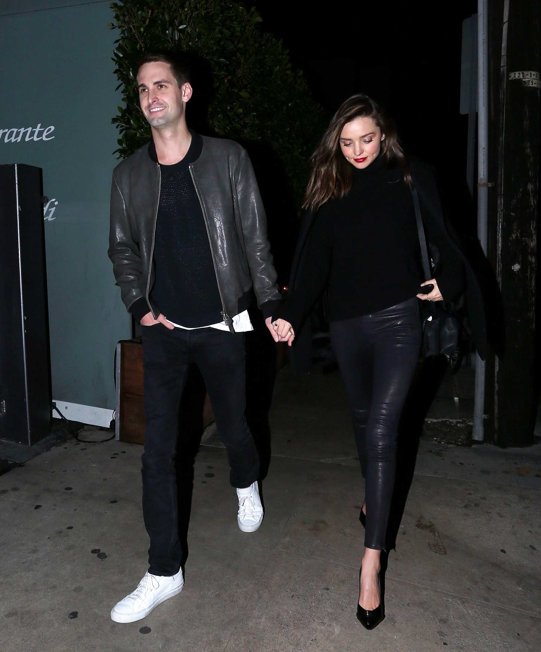 Miranda Kerr during a romantic evening in Beverly Hills