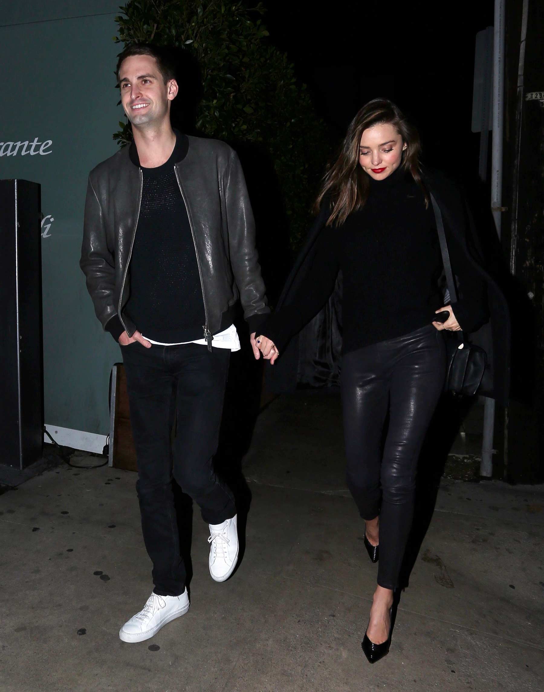 Miranda Kerr during a romantic evening in Beverly Hills