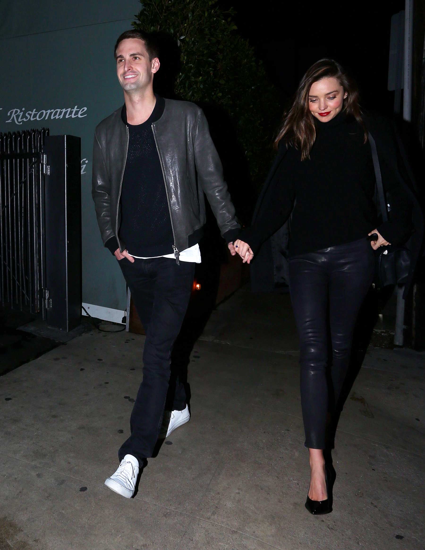Miranda Kerr during a romantic evening in Beverly Hills