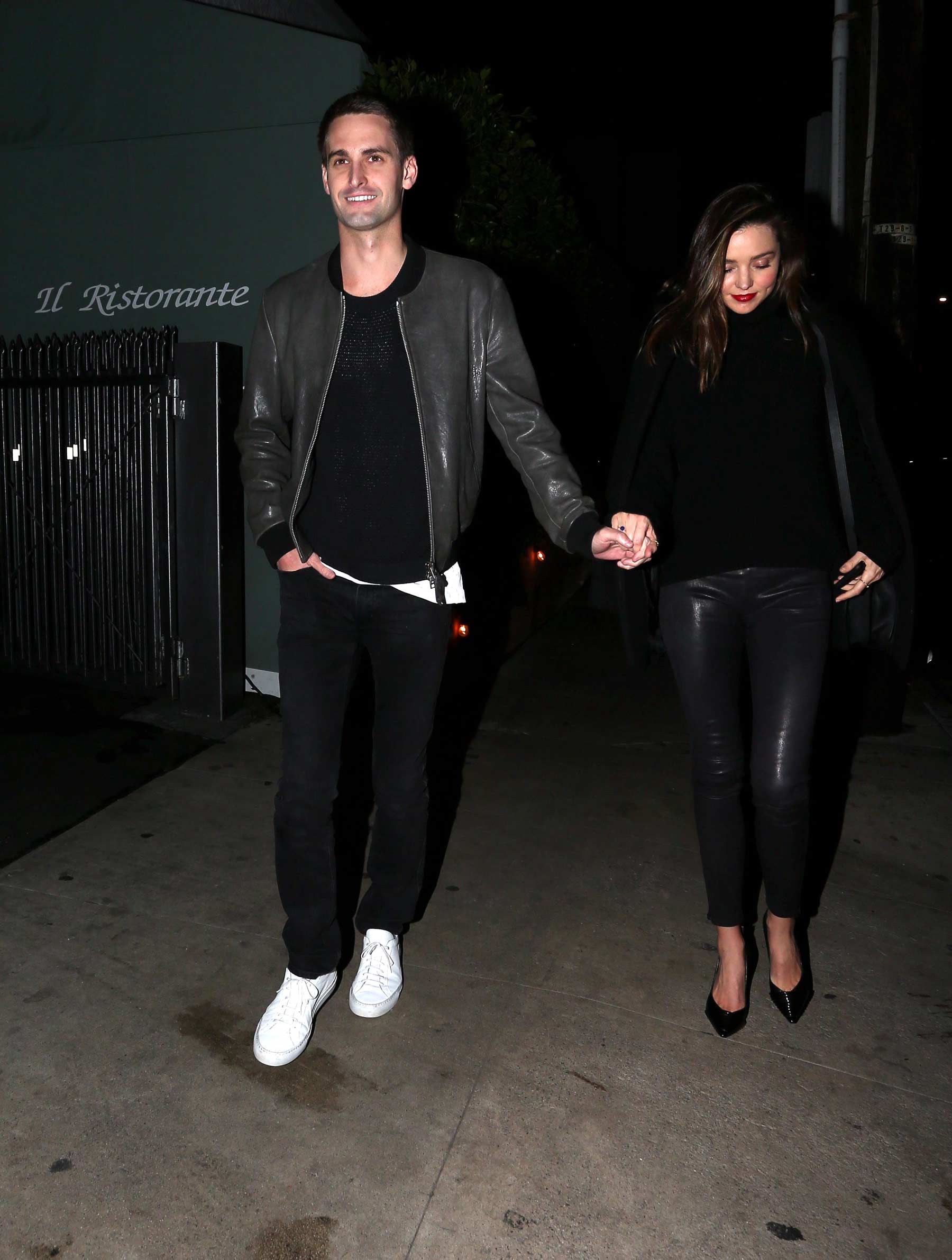 Miranda Kerr during a romantic evening in Beverly Hills