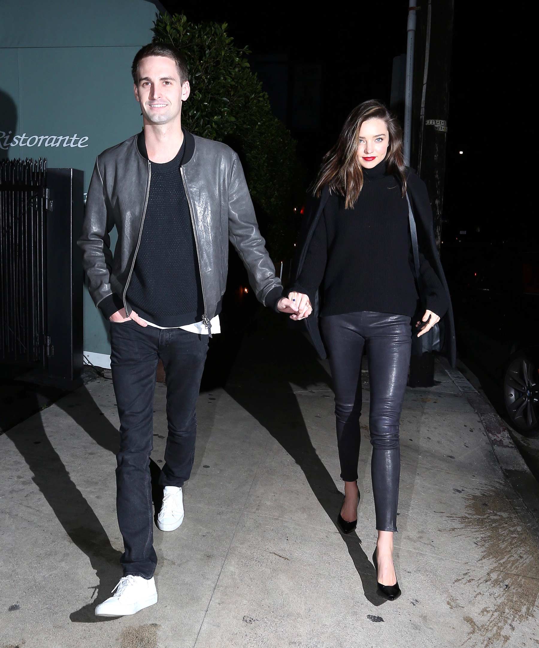 Miranda Kerr during a romantic evening in Beverly Hills