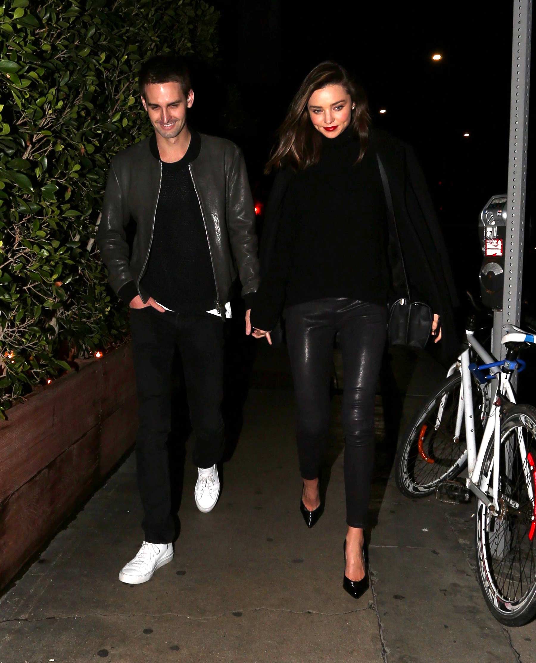 Miranda Kerr during a romantic evening in Beverly Hills