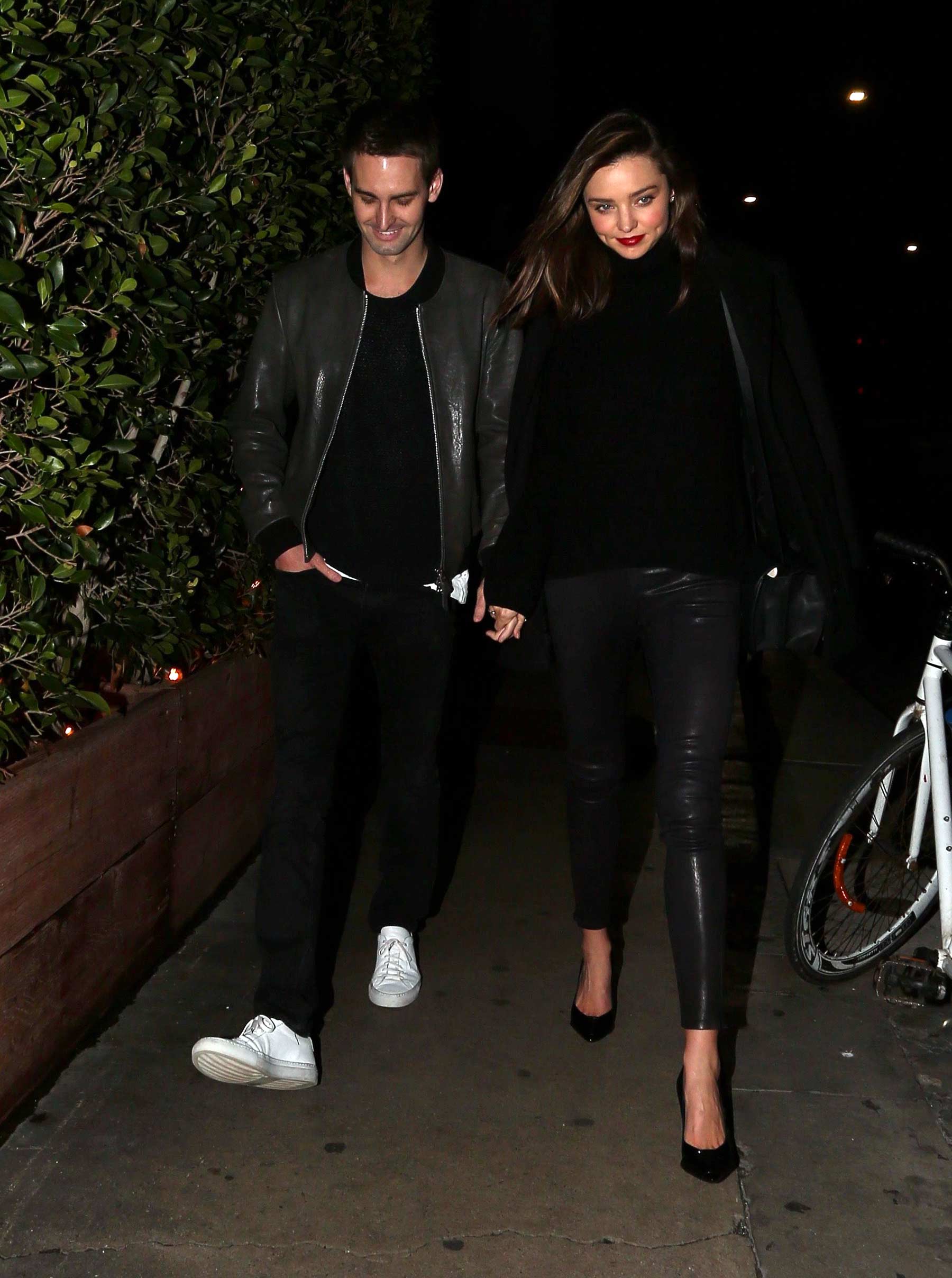 Miranda Kerr during a romantic evening in Beverly Hills