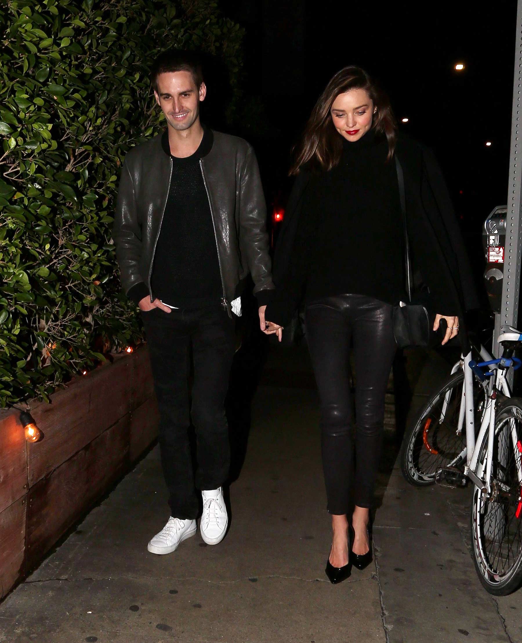 Miranda Kerr during a romantic evening in Beverly Hills