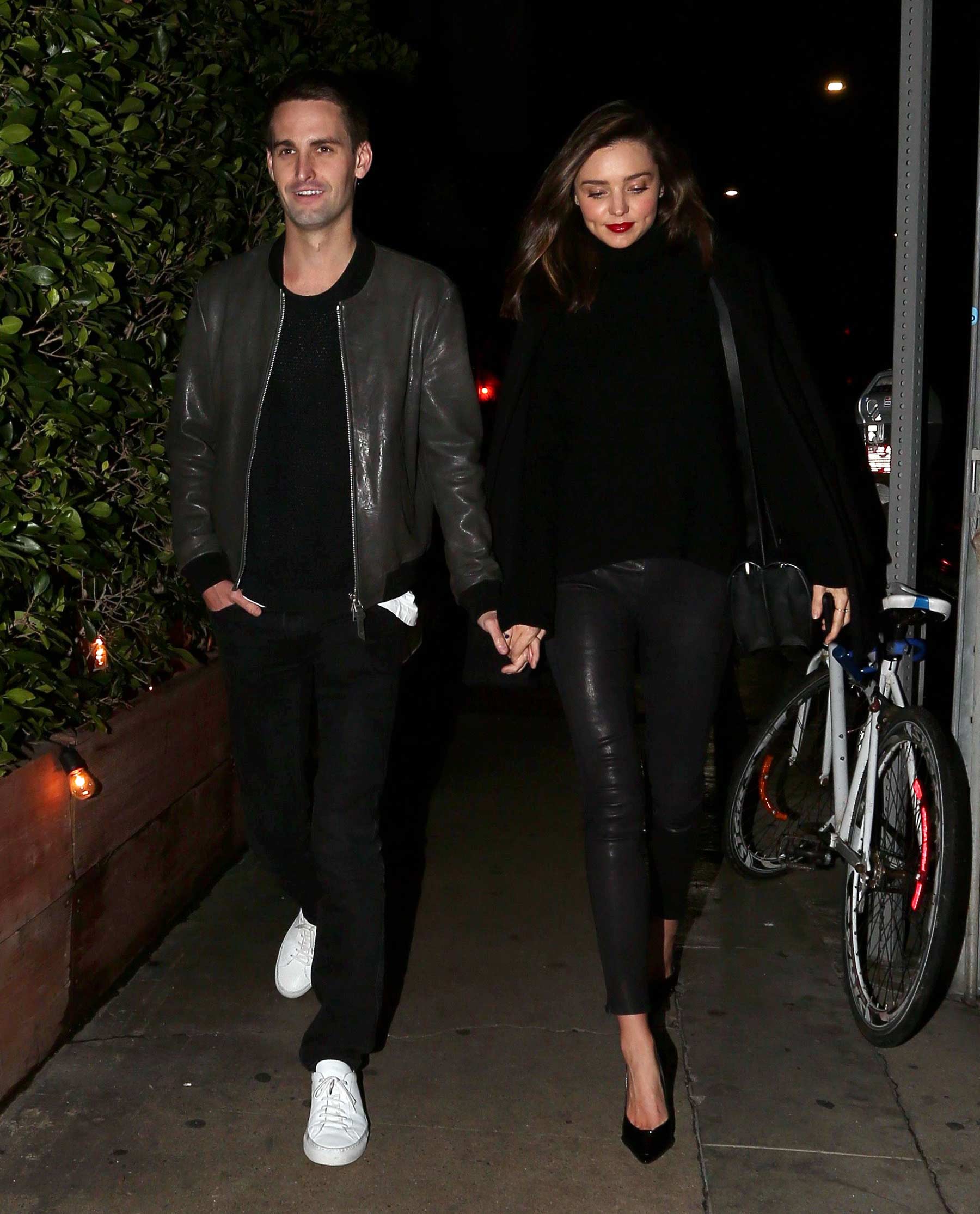 Miranda Kerr during a romantic evening in Beverly Hills