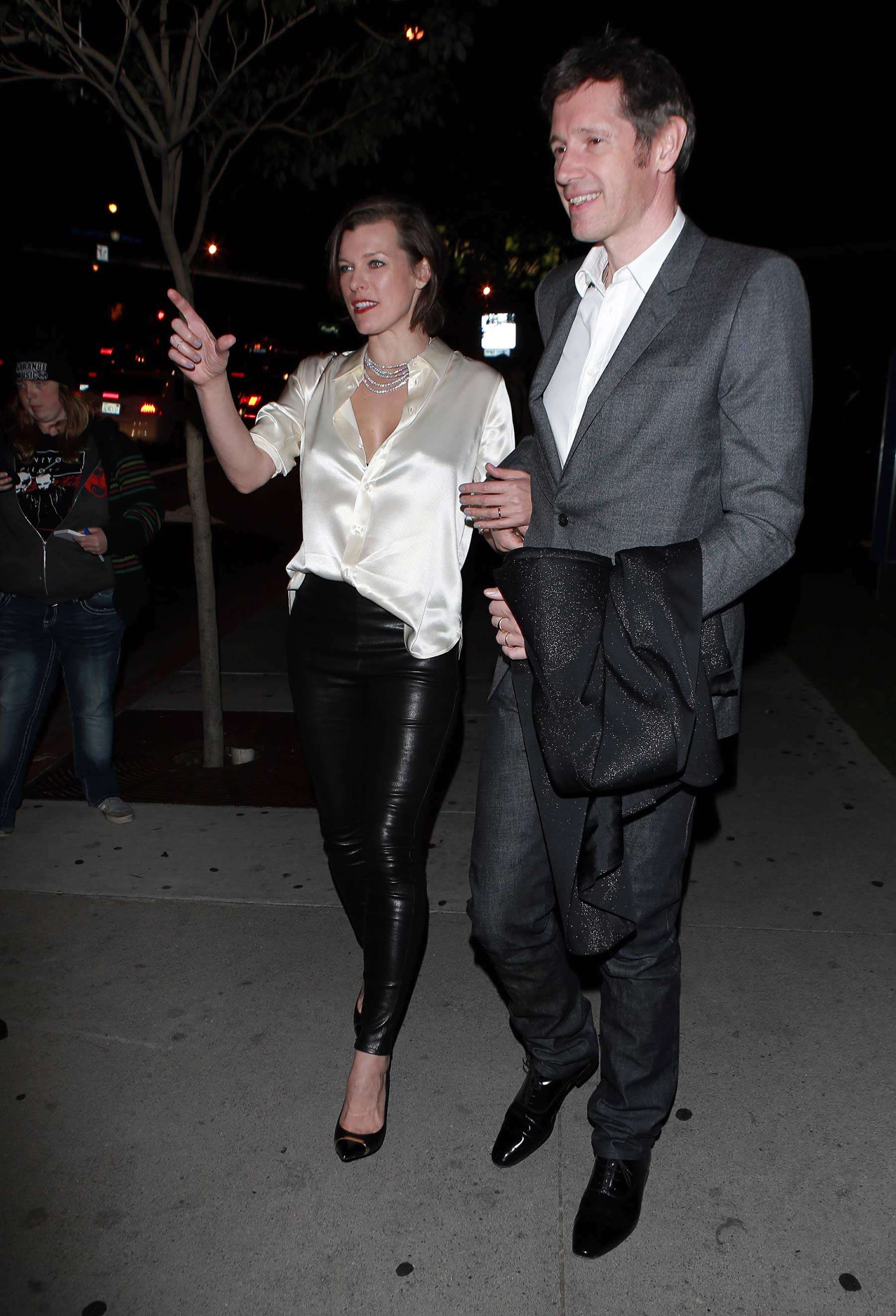 Milla Jovovich leaving Soho House in West Hollywood
