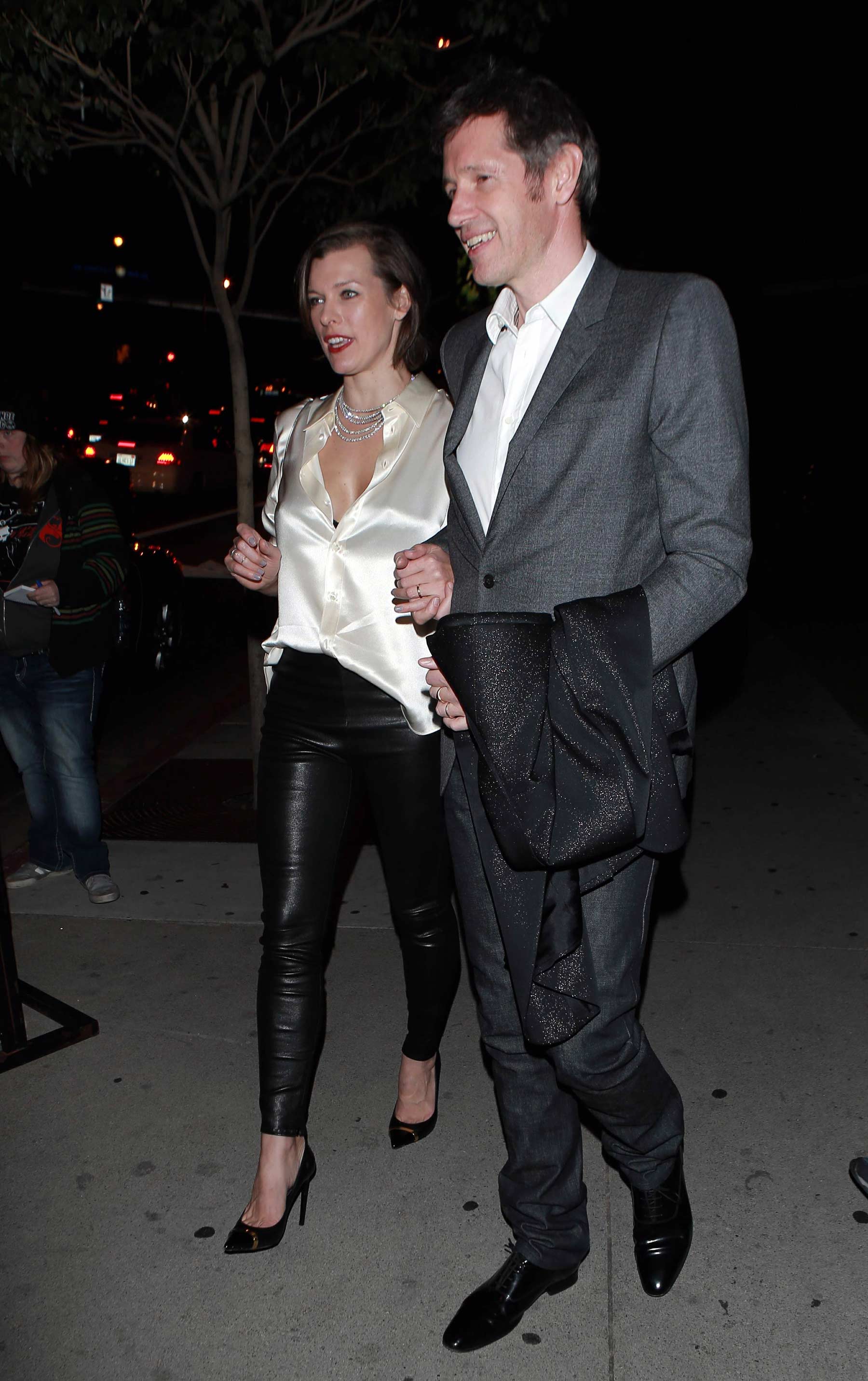 Milla Jovovich leaving Soho House in West Hollywood