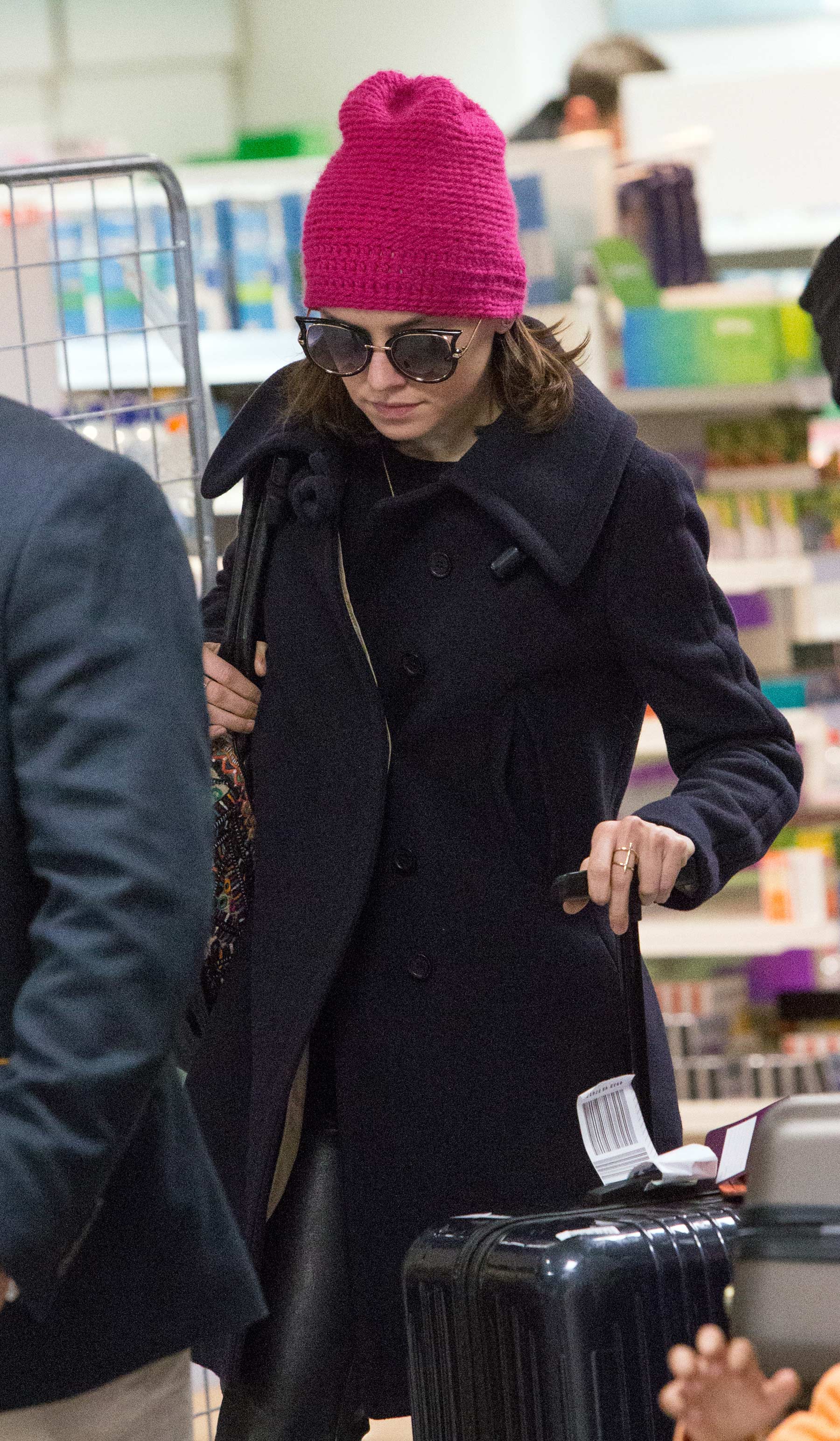 Daisy Ridley at Heathrow Airport