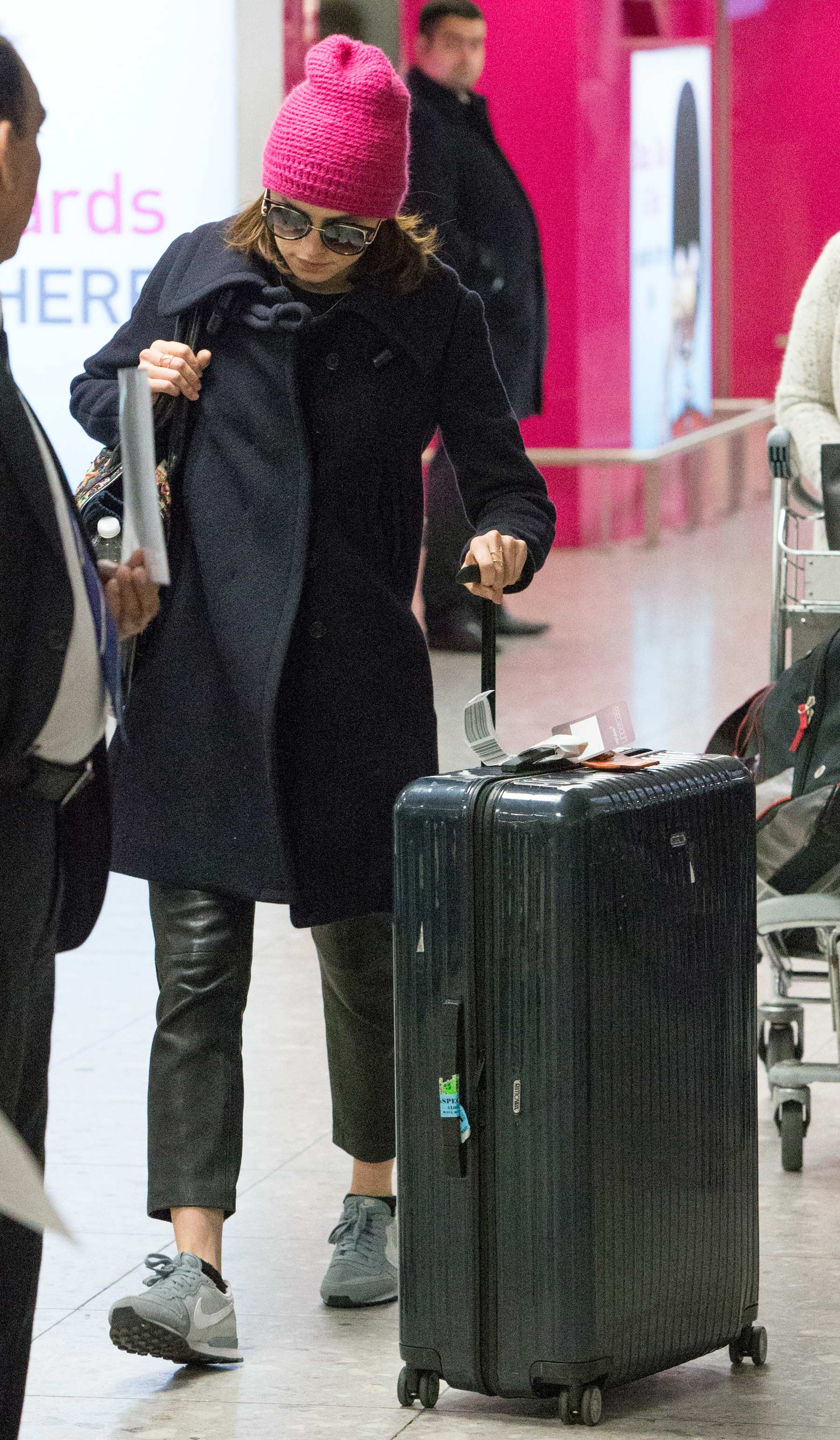 Daisy Ridley at Heathrow Airport