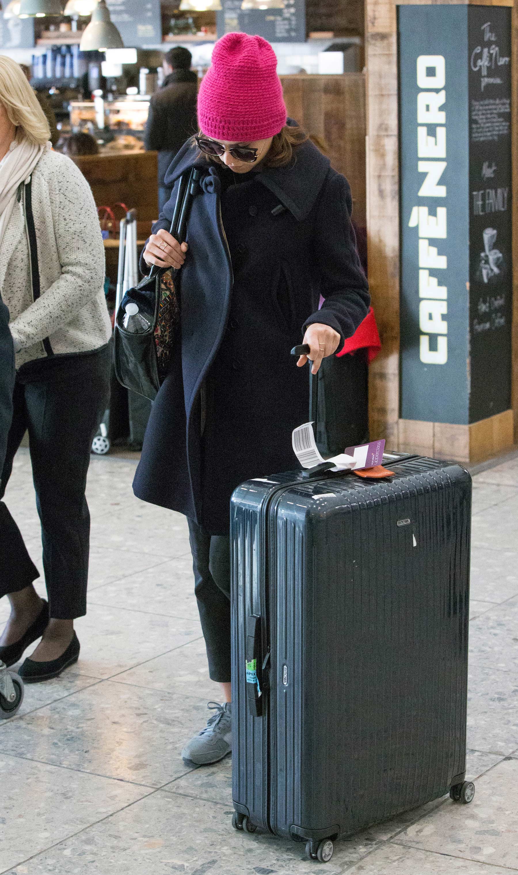 Daisy Ridley at Heathrow Airport
