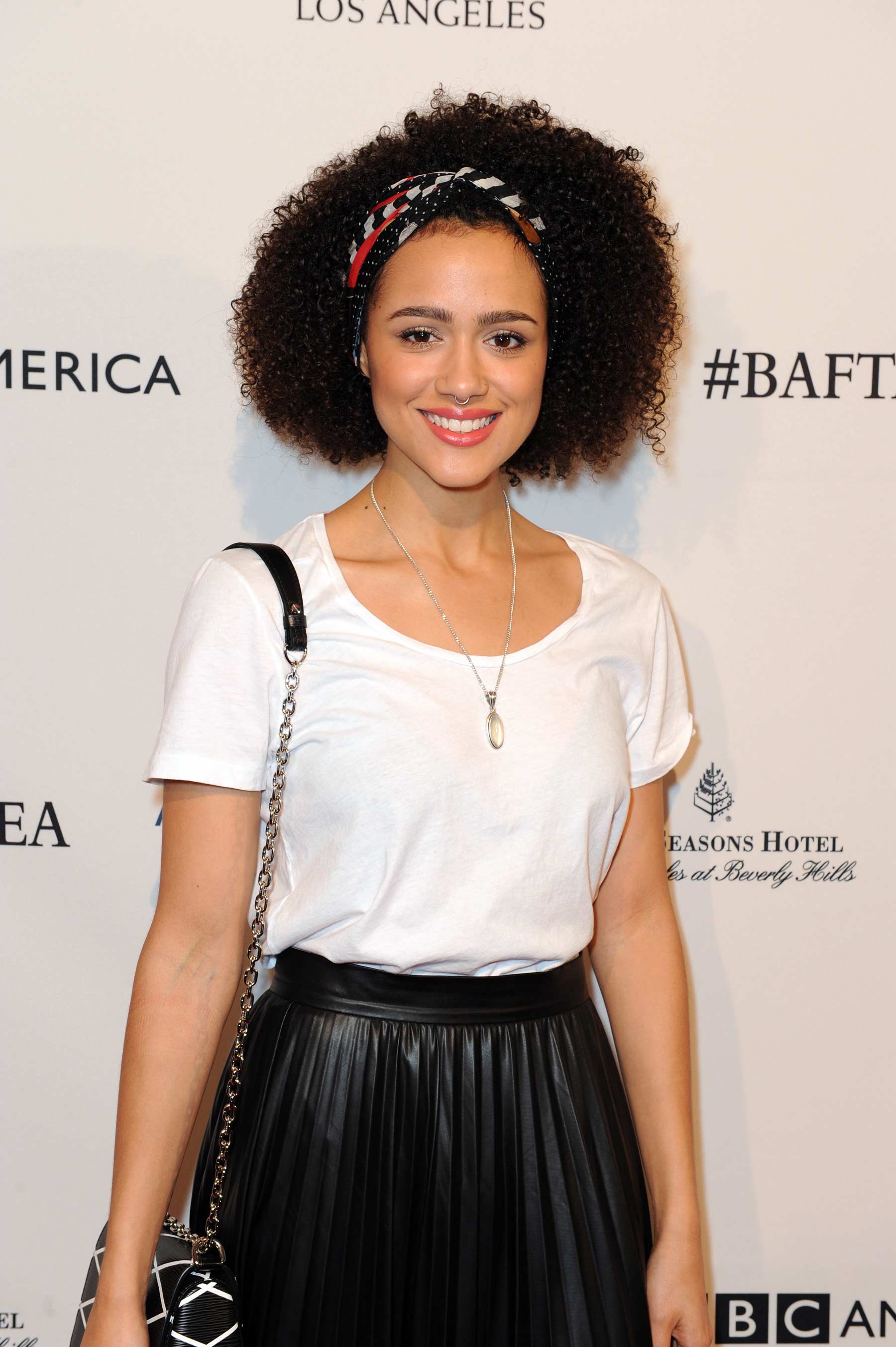 Nathalie Emmanuel attends BAFTA Los Angeles Awards Season Tea
