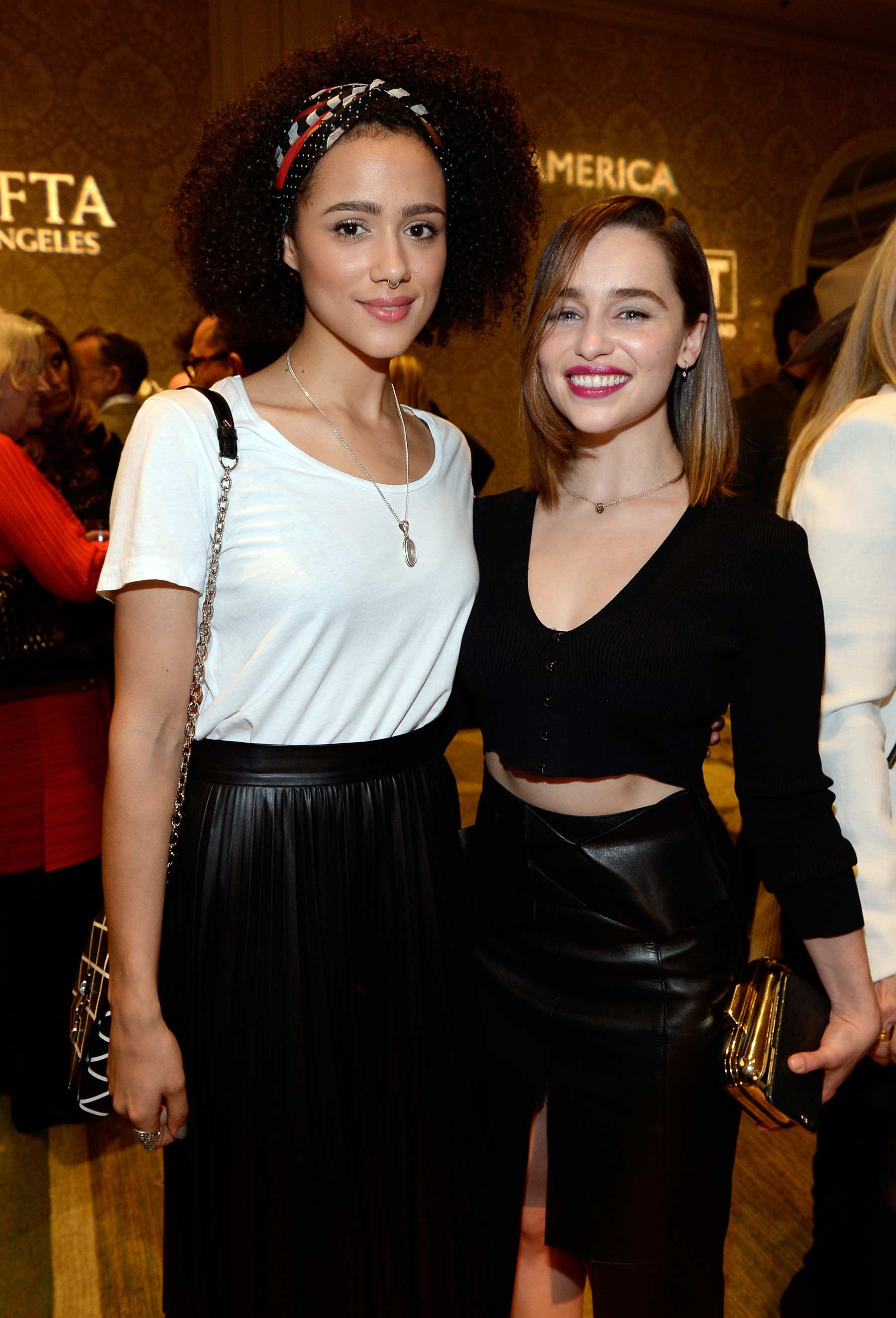 Emilia Clarke attends BAFTA Los Angeles Awards Season Tea