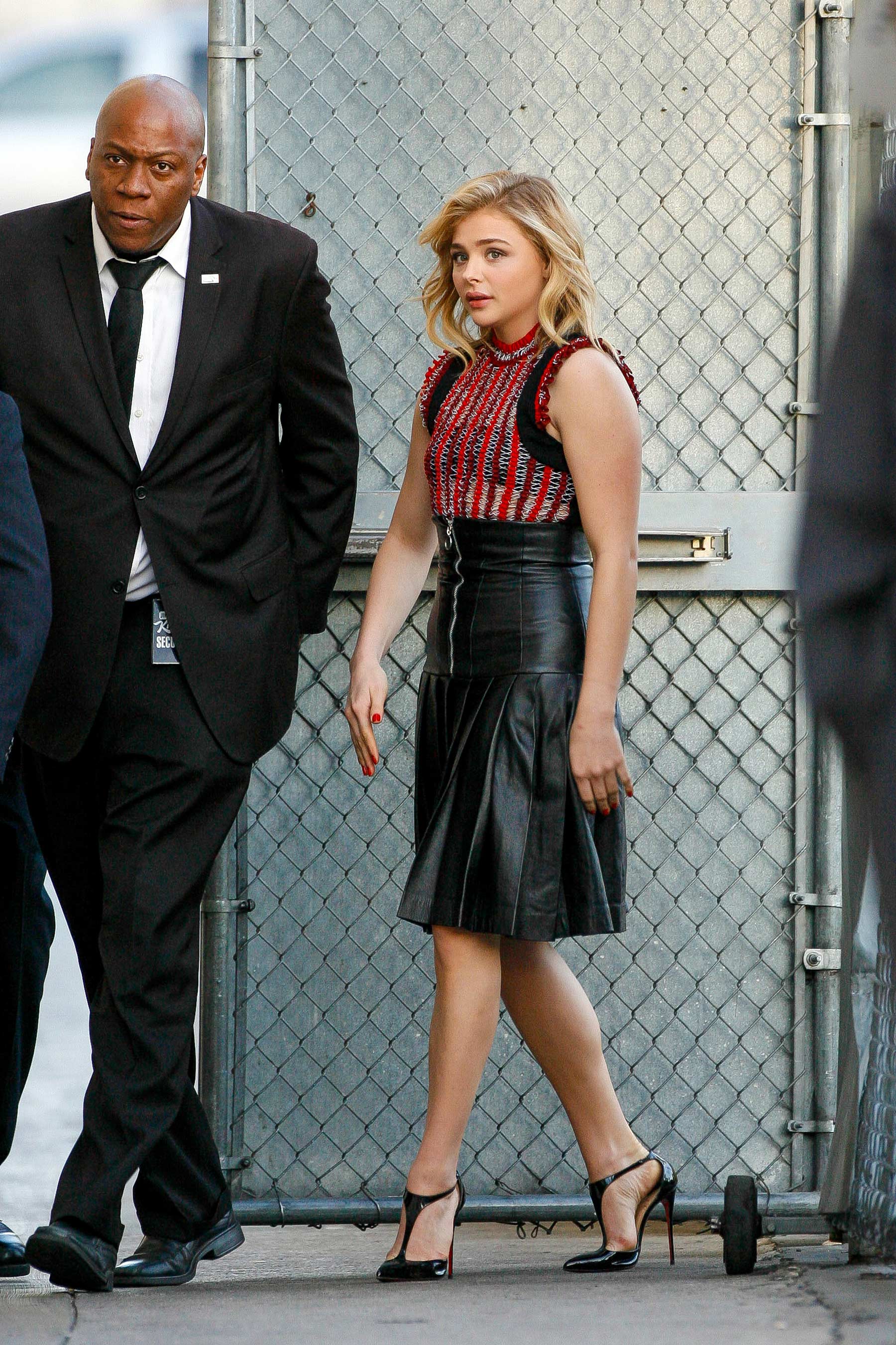 Chloe Moretz arriving to Jimmy Kimmel Live