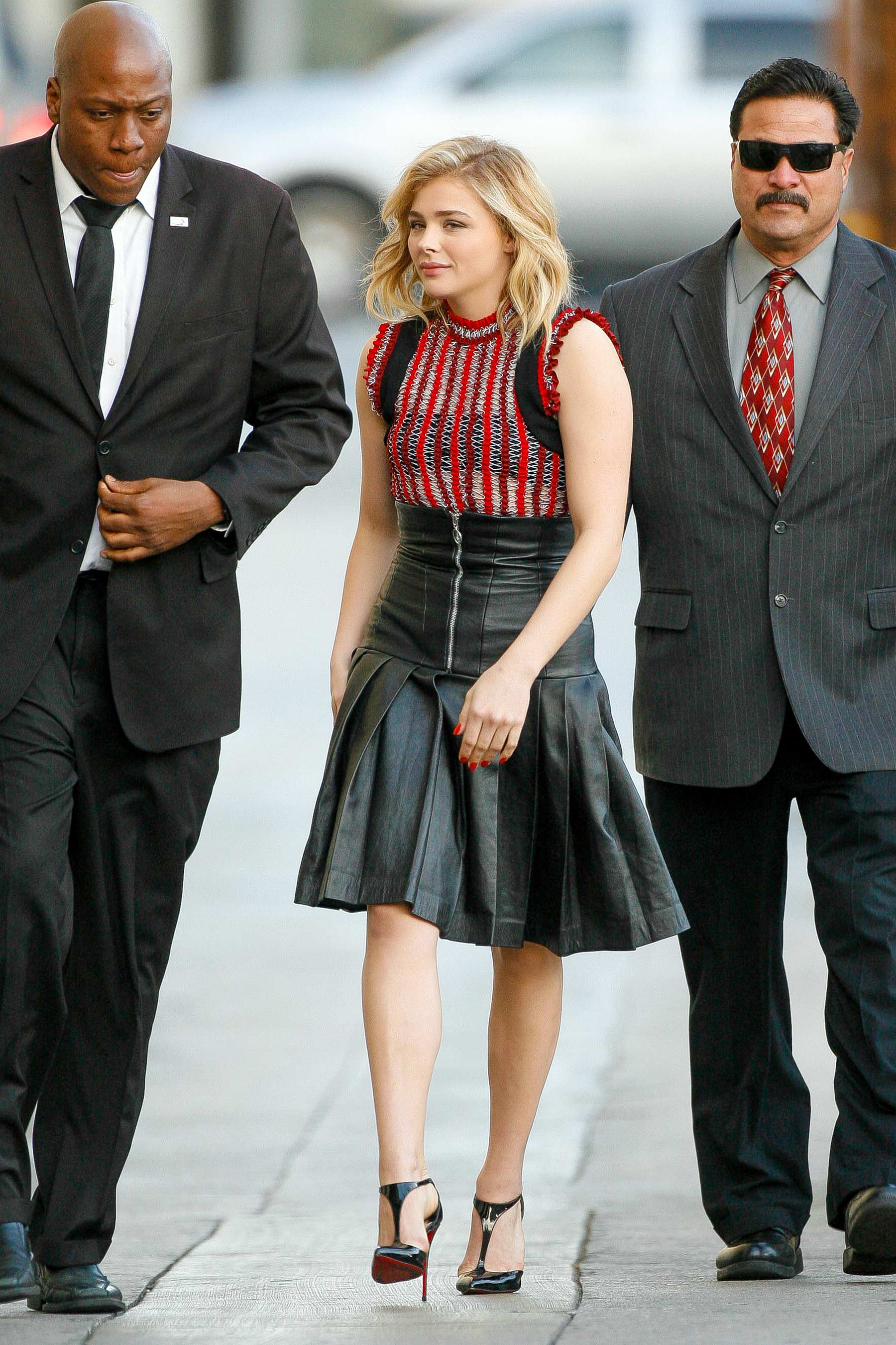 Chloe Moretz arriving to Jimmy Kimmel Live