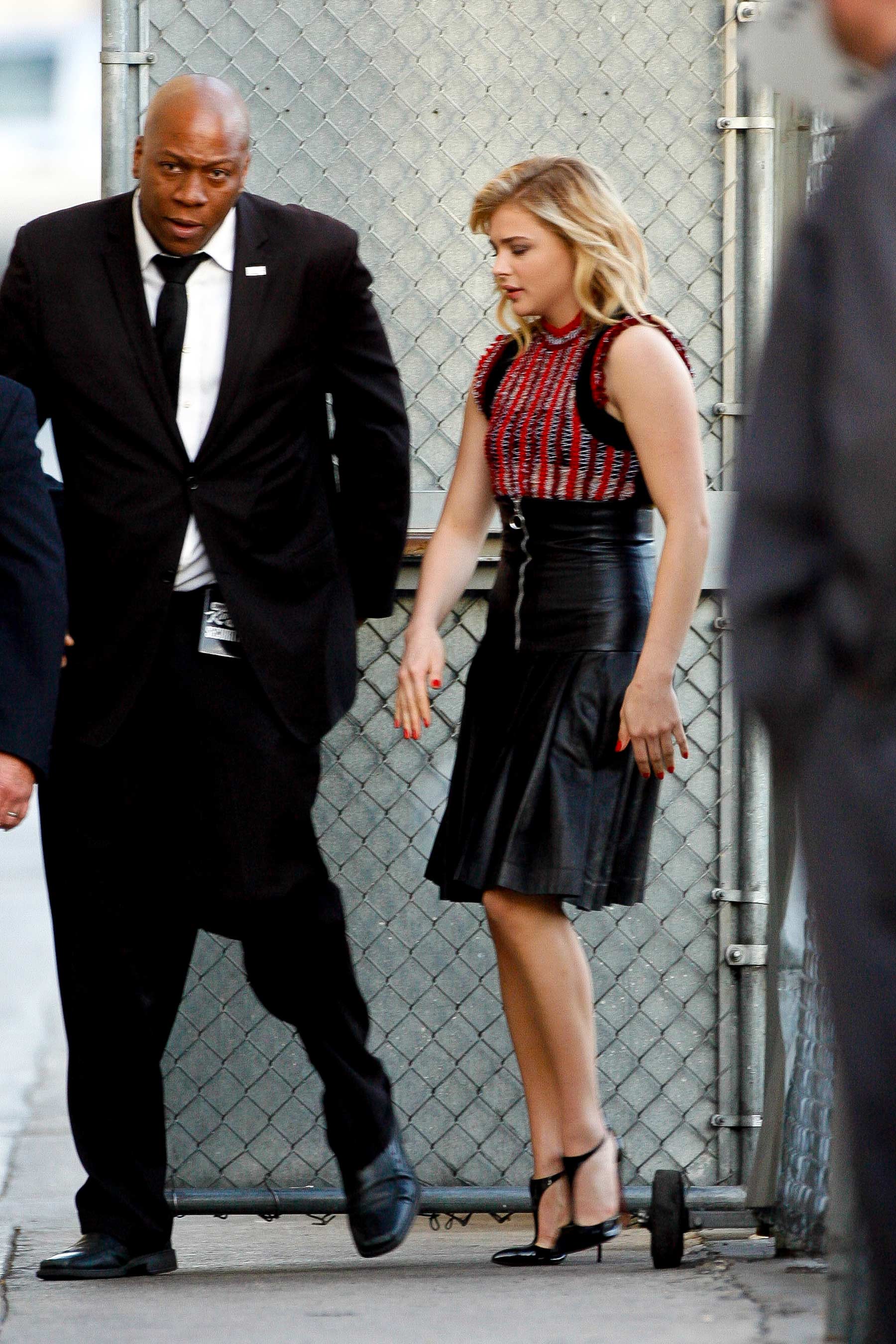 Chloe Moretz arriving to Jimmy Kimmel Live