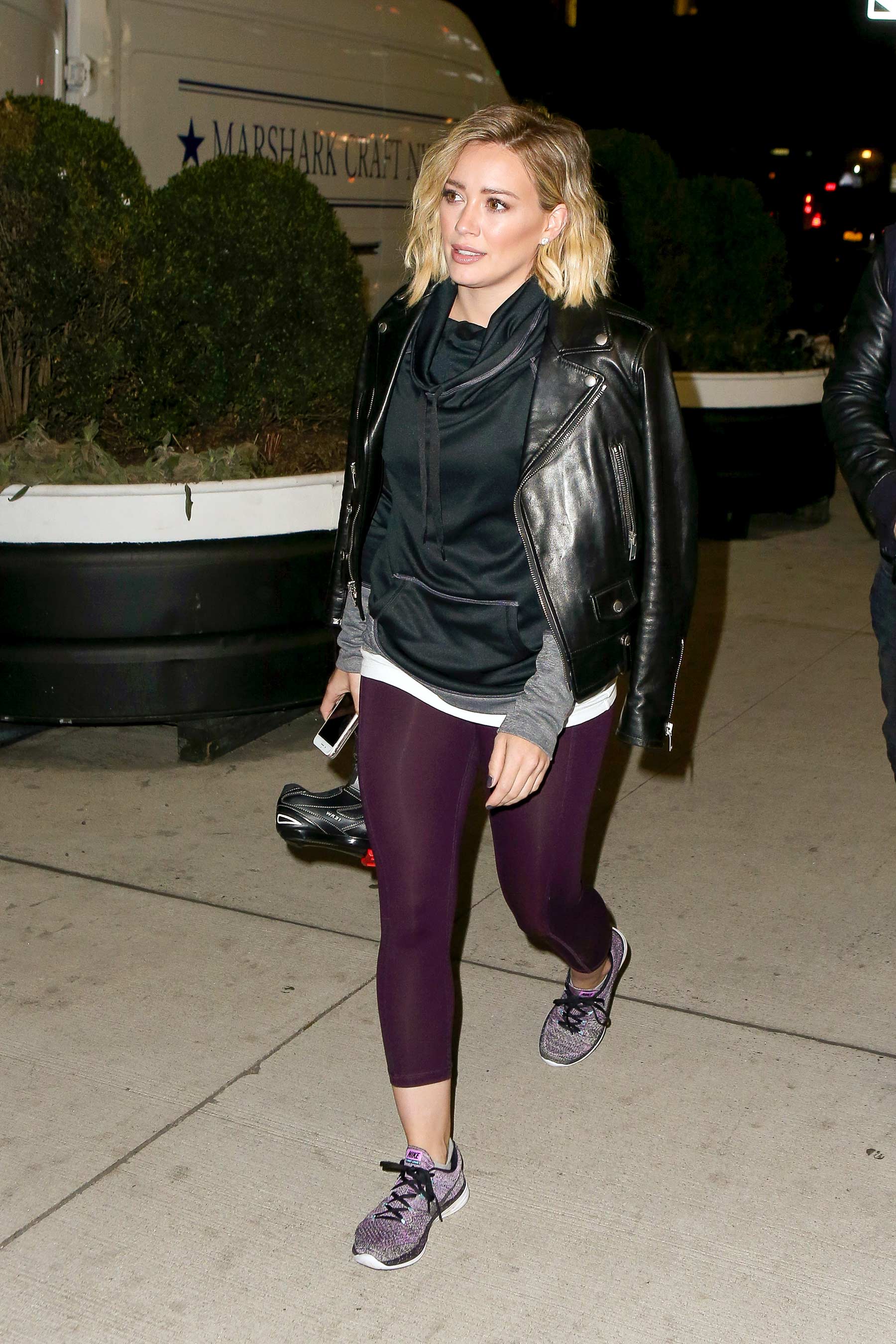 Hilary Duff out in New York