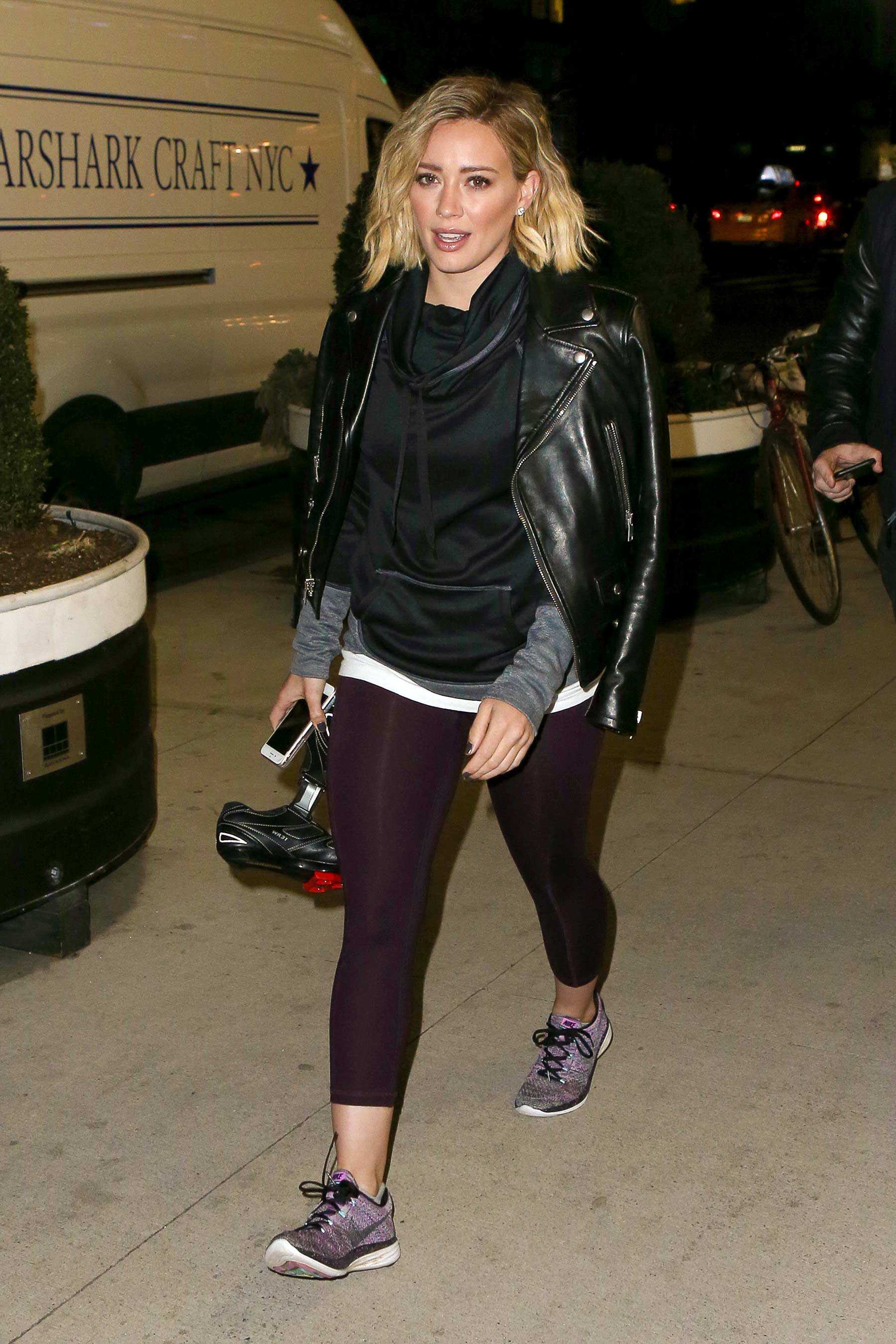 Hilary Duff out in New York